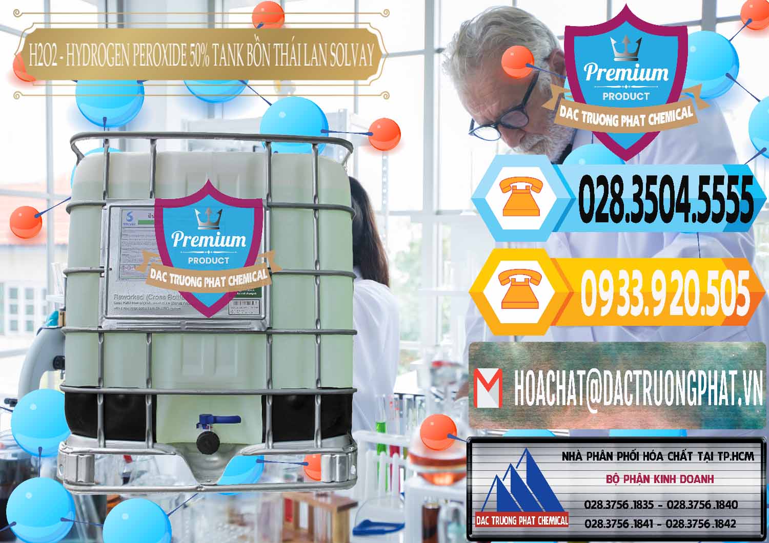 Nơi kinh doanh ( bán ) H2O2 - Hydrogen Peroxide 50% Tank IBC Bồn Thái Lan Solvay - 0072 - Nhà phân phối ( nhập khẩu ) hóa chất tại TP.HCM - hoachattayrua.net