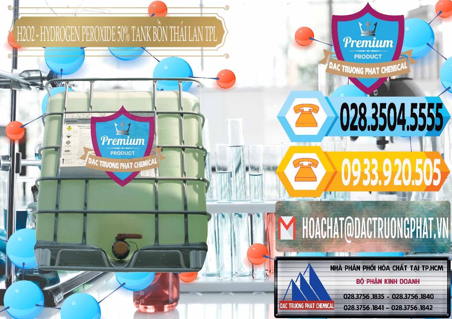 Nơi kinh doanh ( bán ) H2O2 - Hydrogen Peroxide 50% Tank IBC Bồn Thái Lan TPL - 0073 - Đơn vị cung cấp & kinh doanh hóa chất tại TP.HCM - hoachattayrua.net