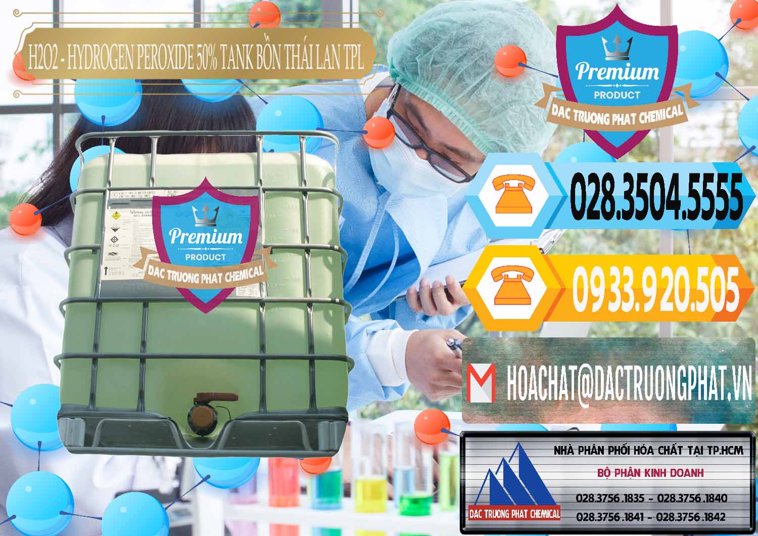 Công ty chuyên phân phối * bán Oxy H2O2 Dạng Nước - Oxy Già Tank IBC Bồn TPL Thái Nơi bán ( phân phối ) H2O2 - Hydrogen Peroxide 50% Tank IBC Bồn Thái Lan TPL - 0073 - Chuyên kinh doanh và cung cấp hóa chất tại TP.HCM - hoachattayrua.net