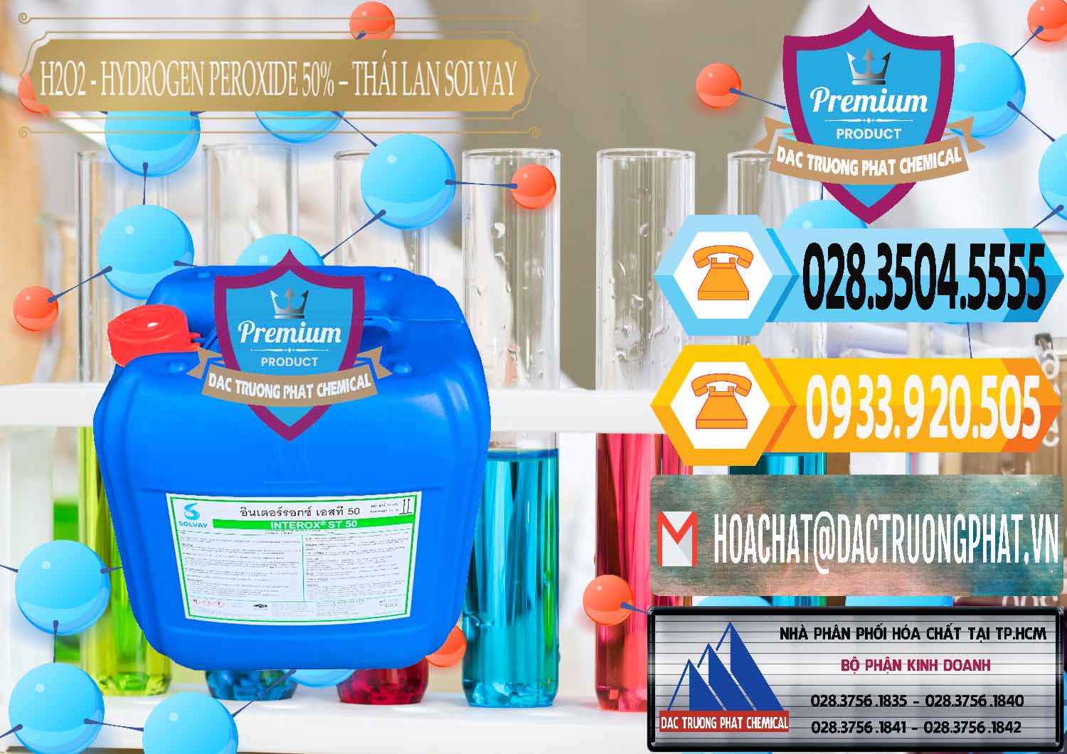 Công ty bán - cung cấp H2O2 - Hydrogen Peroxide 50% Thái Lan Solvay - 0068 - Công ty chuyên phân phối ( bán ) hóa chất tại TP.HCM - hoachattayrua.net