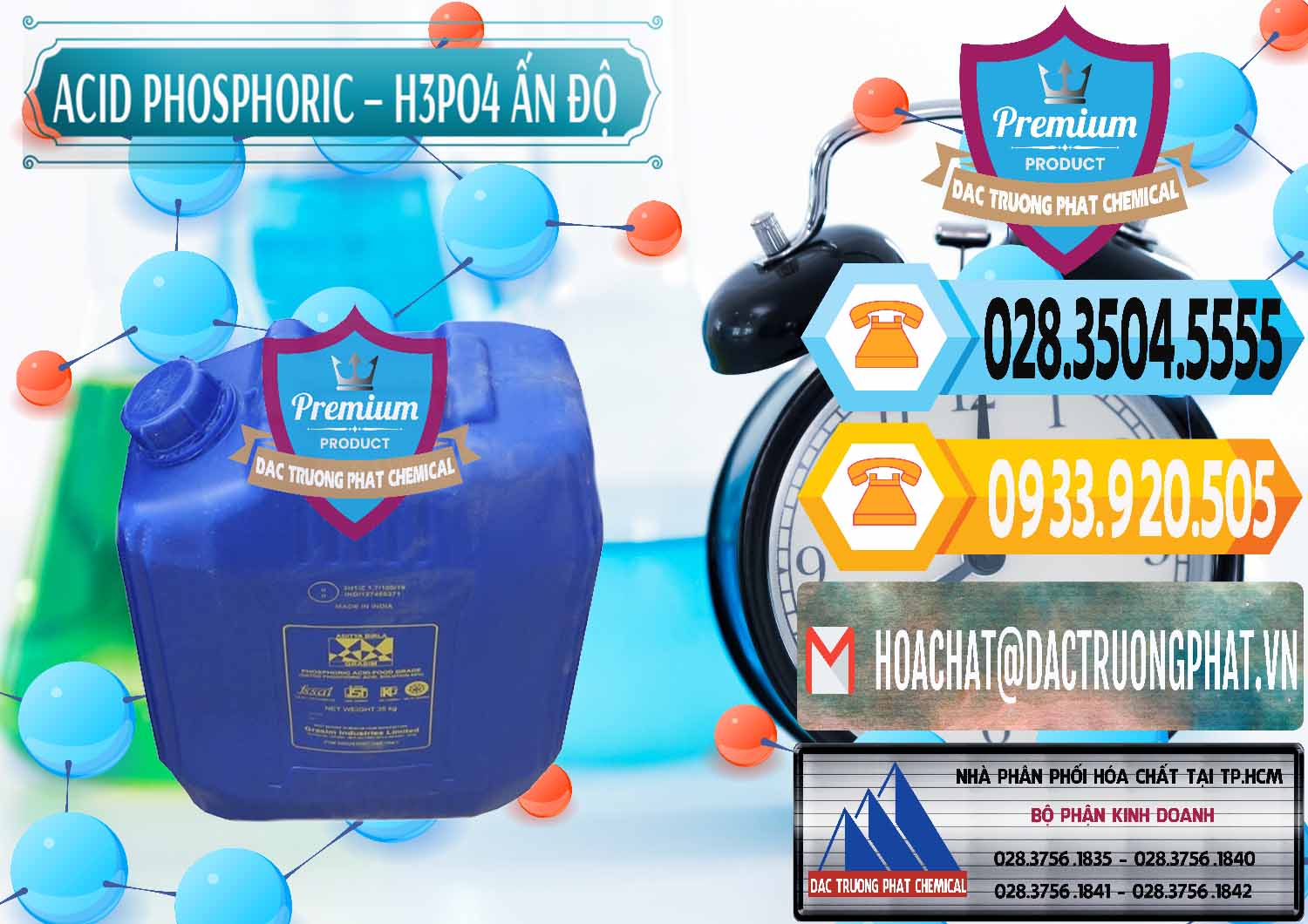 Công ty bán và cung ứng Axit Phosphoric H3PO4 85% Ấn Độ - 0350 - Chuyên cung cấp & bán hóa chất tại TP.HCM - hoachattayrua.net