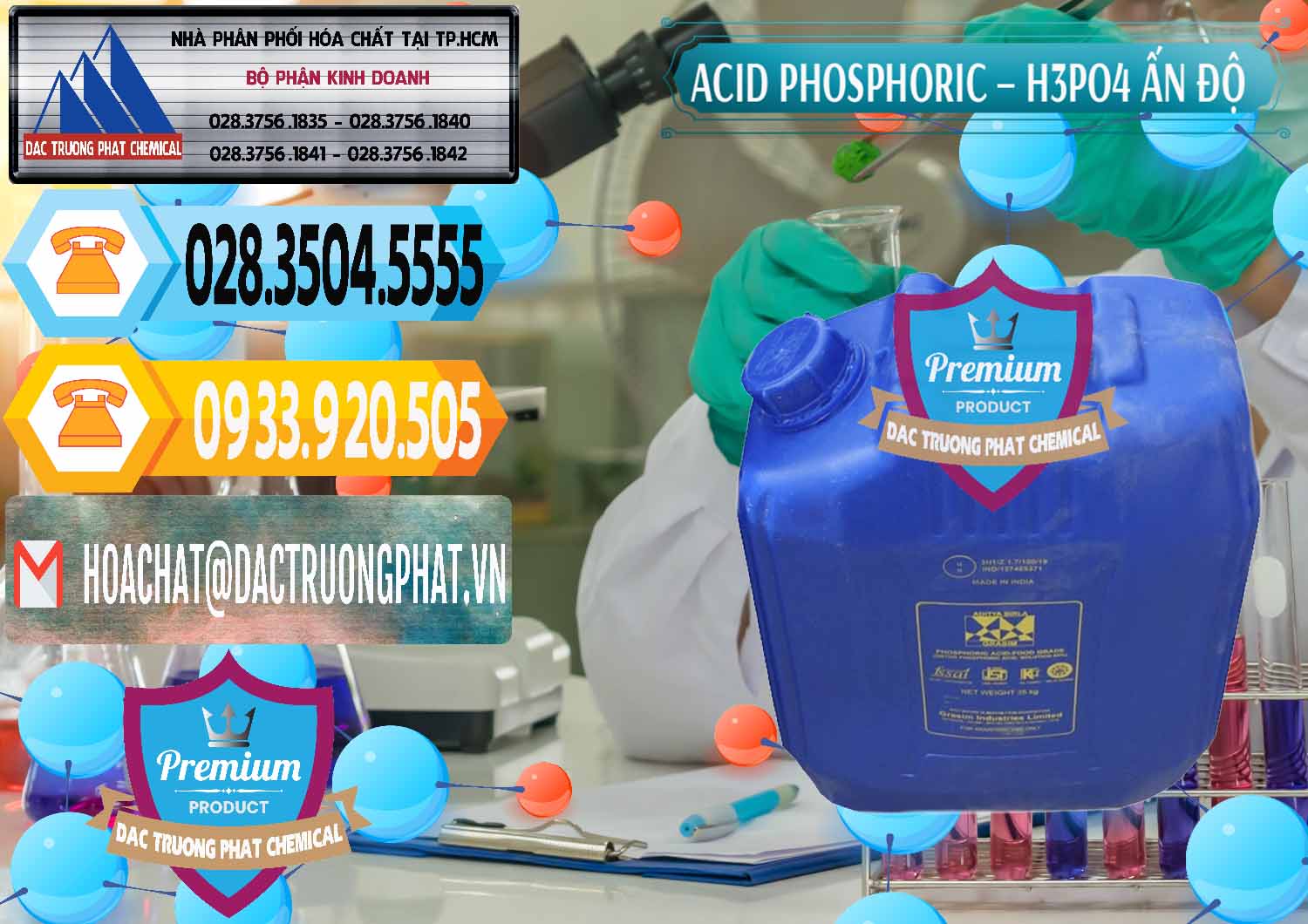 Công ty bán & cung ứng Axit Phosphoric H3PO4 85% Ấn Độ - 0350 - Nơi cung cấp ( nhập khẩu ) hóa chất tại TP.HCM - hoachattayrua.net