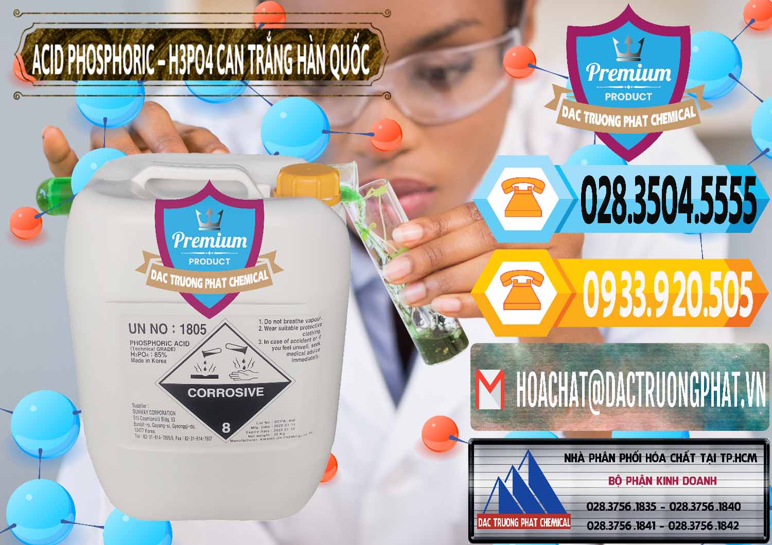 Công ty bán _ cung ứng Acid Phosphoric - Axit Phosphoric H3PO4 Can Trắng Hàn Quốc Korea - 0017 - Công ty cung ứng ( phân phối ) hóa chất tại TP.HCM - hoachattayrua.net