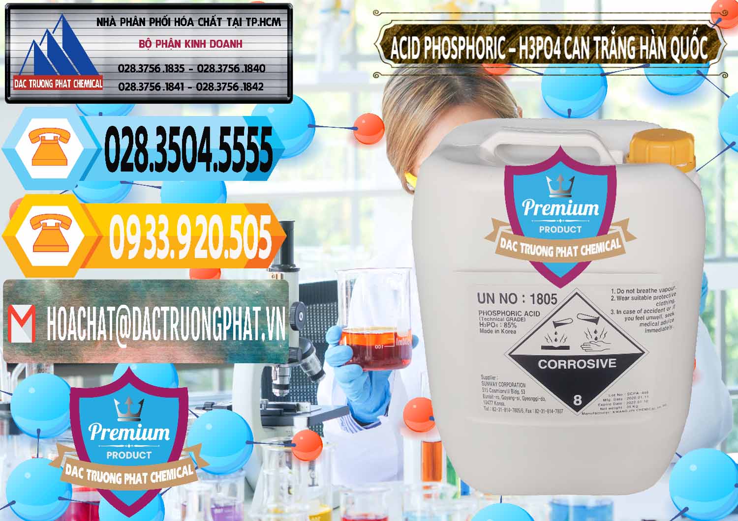 Đơn vị bán & cung cấp Acid Phosphoric - Axit Phosphoric H3PO4 Can Trắng Hàn Quốc Korea - 0017 - Cty chuyên bán _ phân phối hóa chất tại TP.HCM - hoachattayrua.net