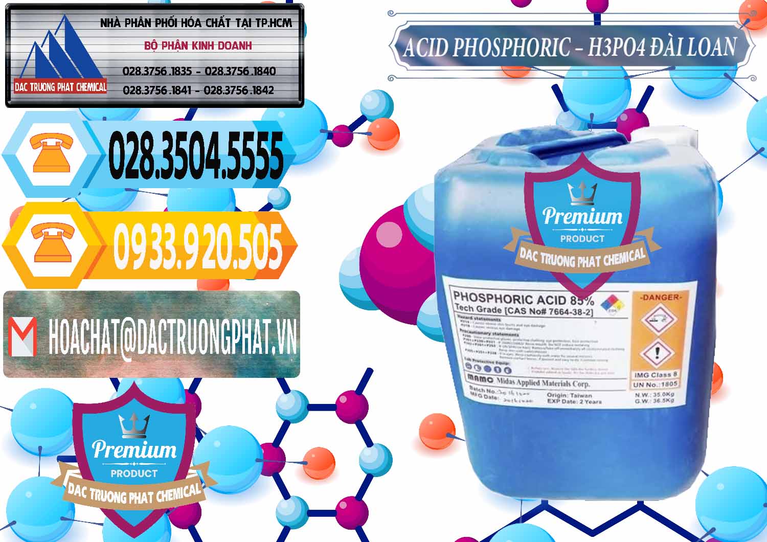 Cty kinh doanh ( bán ) Axit Phosphoric - Acid Phosphoric H3PO4 85% Đài Loan Taiwan - 0351 - Chuyên bán ( cung cấp ) hóa chất tại TP.HCM - hoachattayrua.net