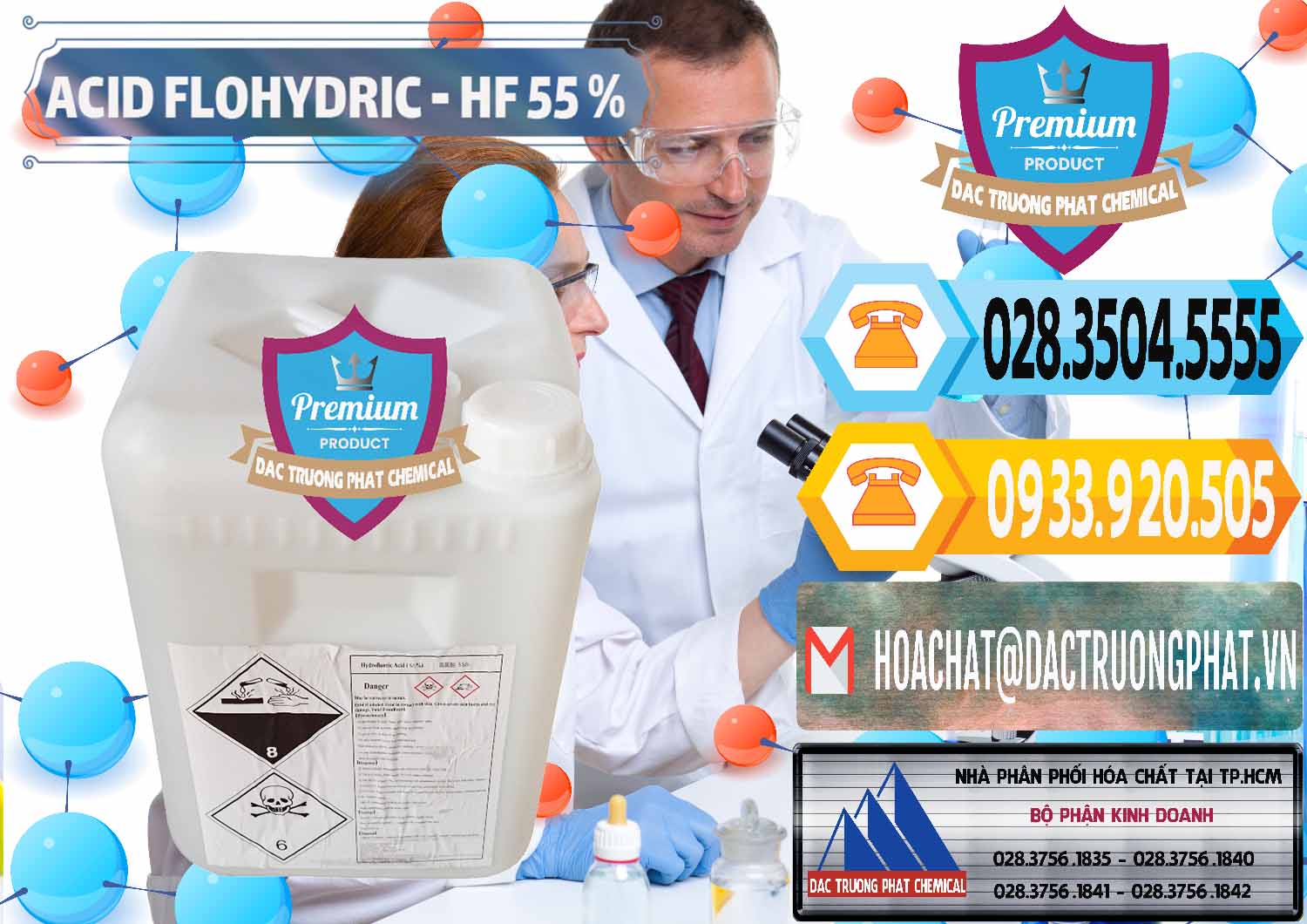 Công ty phân phối và bán Axit HF - Acid HF 55% Can Trắng Trung Quốc China - 0079 - Nhà cung cấp và phân phối hóa chất tại TP.HCM - hoachattayrua.net