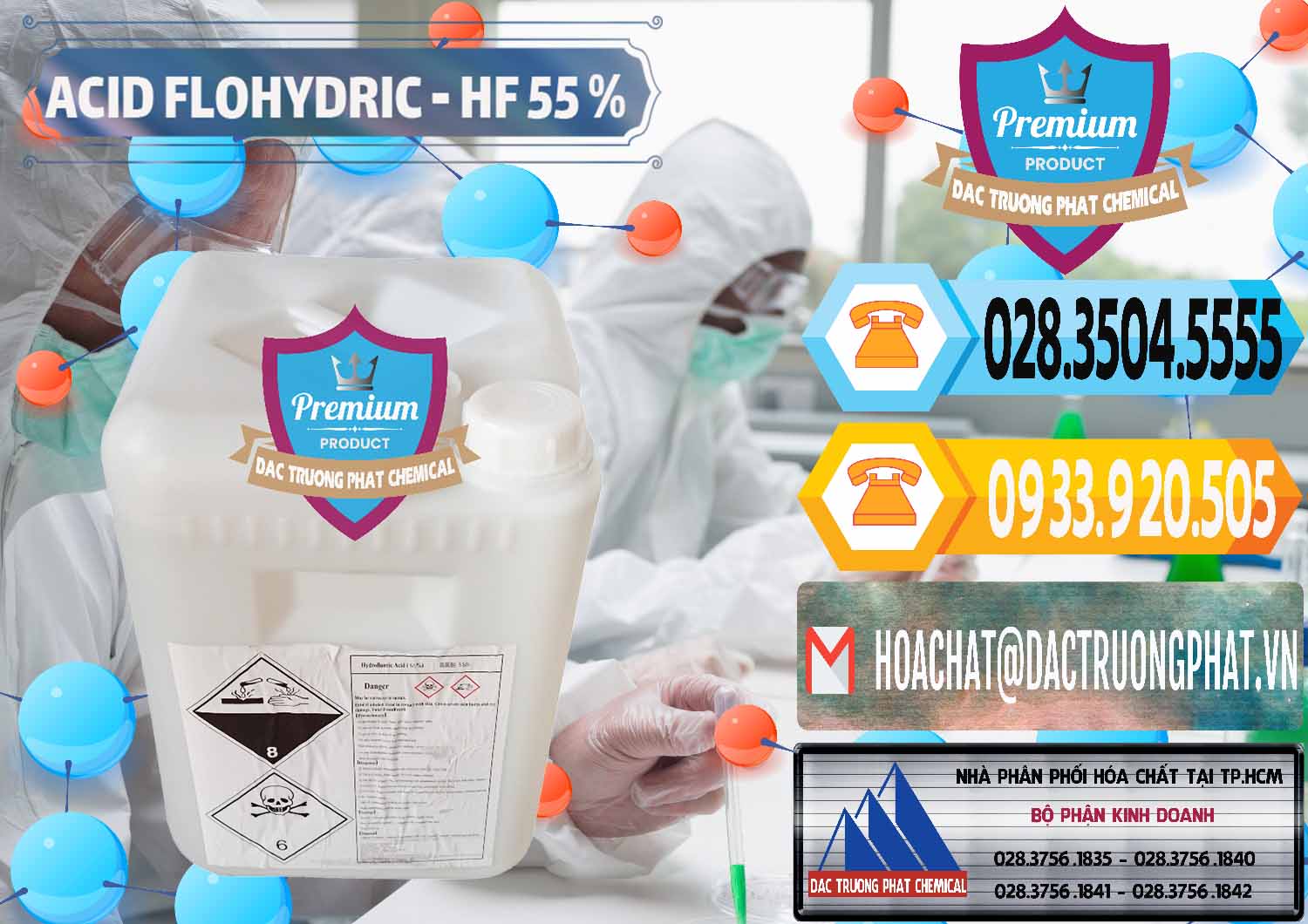 Đơn vị chuyên cung cấp - bán Axit HF - Acid HF 55% Can Trắng Trung Quốc China - 0079 - Nhà cung cấp & kinh doanh hóa chất tại TP.HCM - hoachattayrua.net