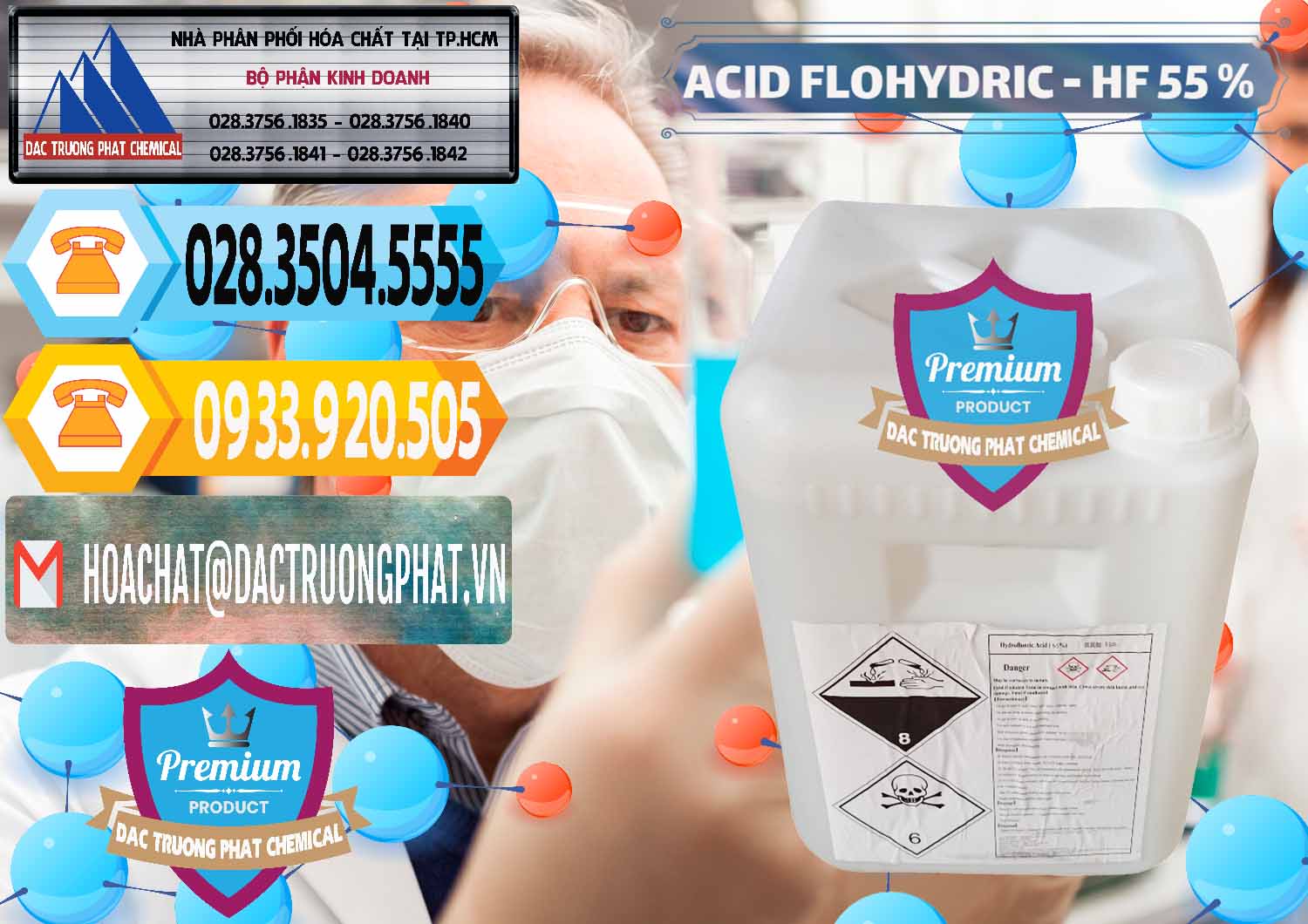 Nơi chuyên bán _ phân phối Axit HF - Acid HF 55% Can Trắng Trung Quốc China - 0079 - Nơi cung cấp và kinh doanh hóa chất tại TP.HCM - hoachattayrua.net