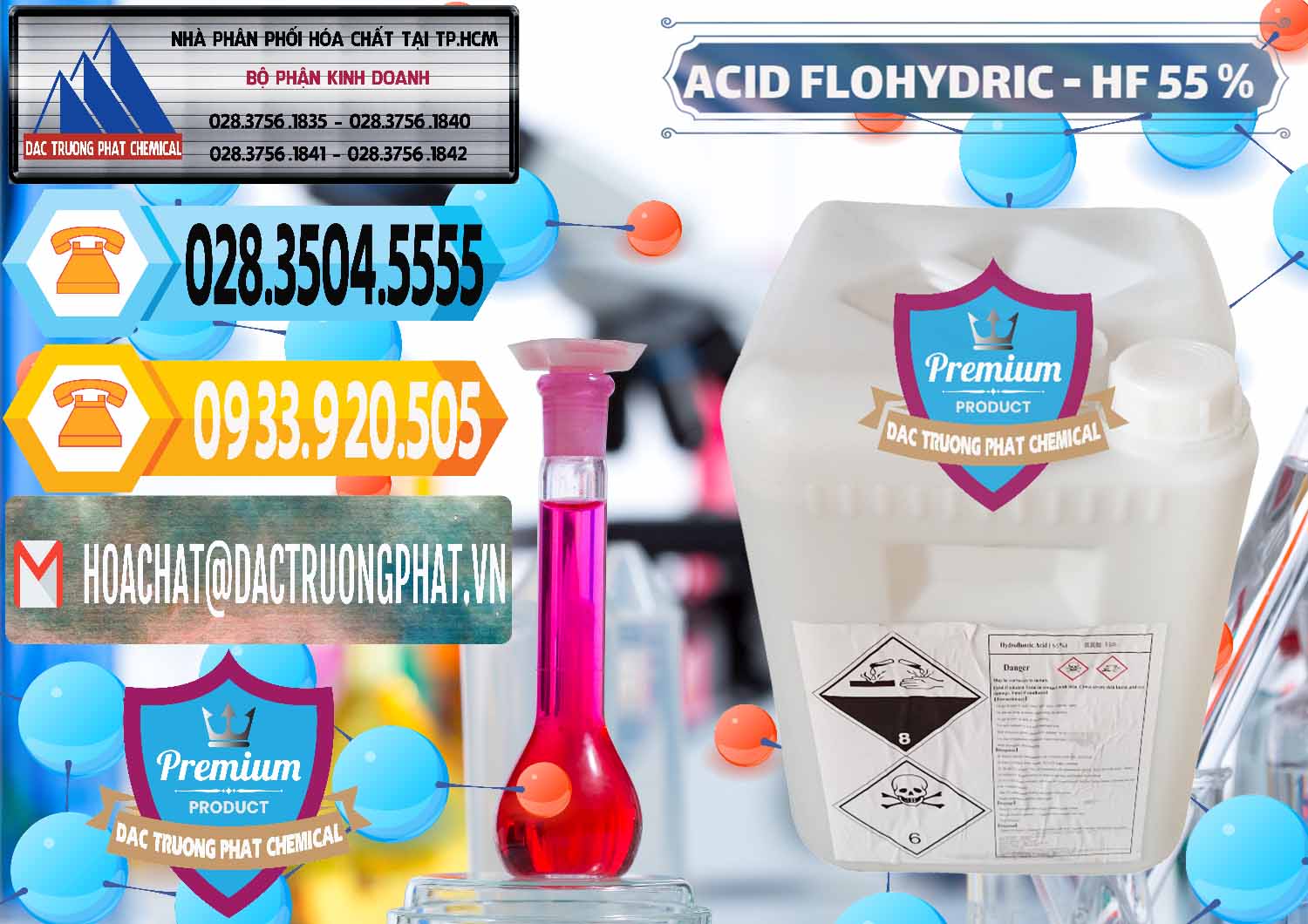 Đơn vị kinh doanh và bán Axit HF - Acid HF 55% Can Trắng Trung Quốc China - 0079 - Đơn vị chuyên cung cấp _ nhập khẩu hóa chất tại TP.HCM - hoachattayrua.net