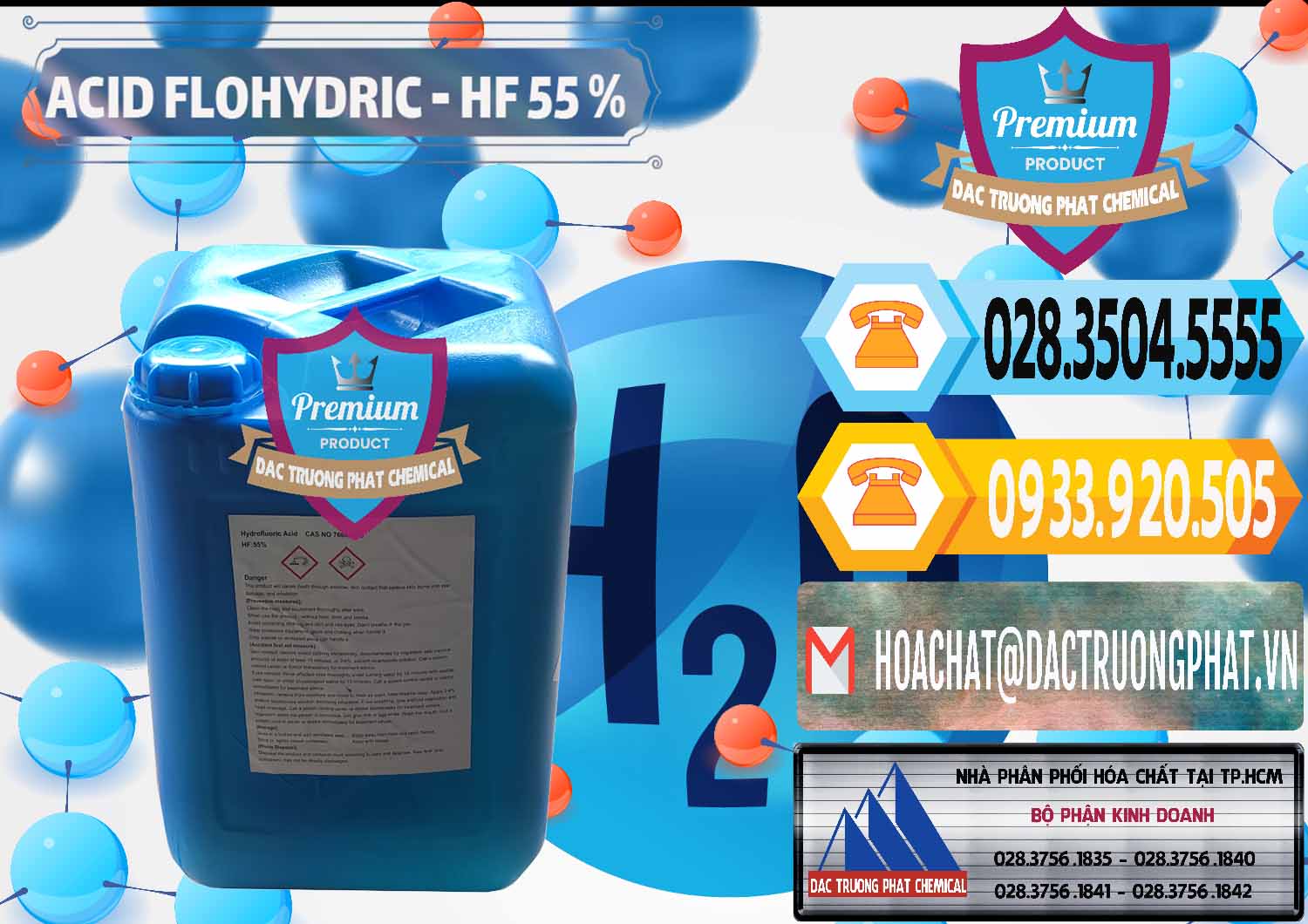 Đơn vị chuyên nhập khẩu và bán Axit HF - Acid HF 55% Can Xanh Trung Quốc China - 0080 - Công ty cung cấp _ phân phối hóa chất tại TP.HCM - hoachattayrua.net