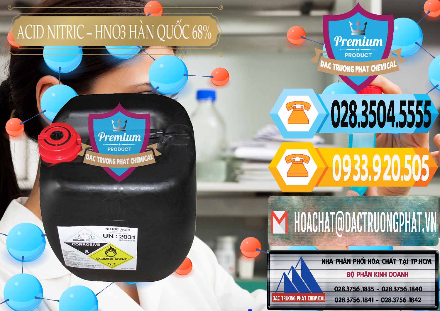 Chuyên cung ứng _ bán Acid Nitric – Axit Nitric HNO3 68% Huchem Hàn Quốc Korea - 0030 - Phân phối _ bán hóa chất tại TP.HCM - hoachattayrua.net
