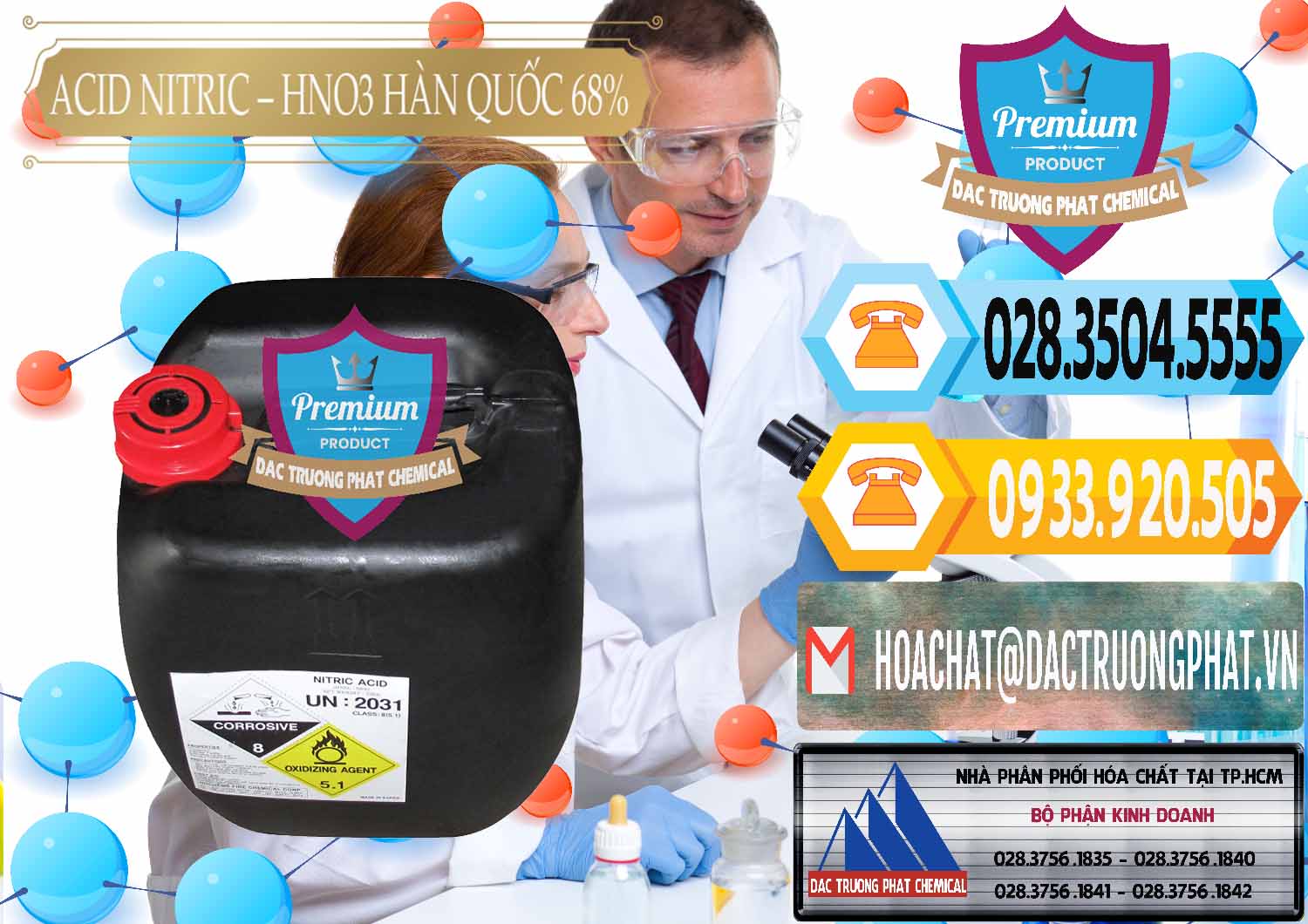 Đơn vị chuyên kinh doanh ( bán ) Acid Nitric – Axit Nitric HNO3 68% Huchem Hàn Quốc Korea - 0030 - Cty chuyên cung cấp _ kinh doanh hóa chất tại TP.HCM - hoachattayrua.net