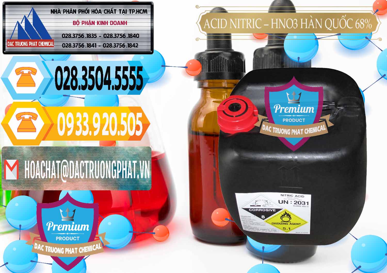Đơn vị chuyên bán và cung cấp Acid Nitric – Axit Nitric HNO3 68% Huchem Hàn Quốc Korea - 0030 - Phân phối ( kinh doanh ) hóa chất tại TP.HCM - hoachattayrua.net