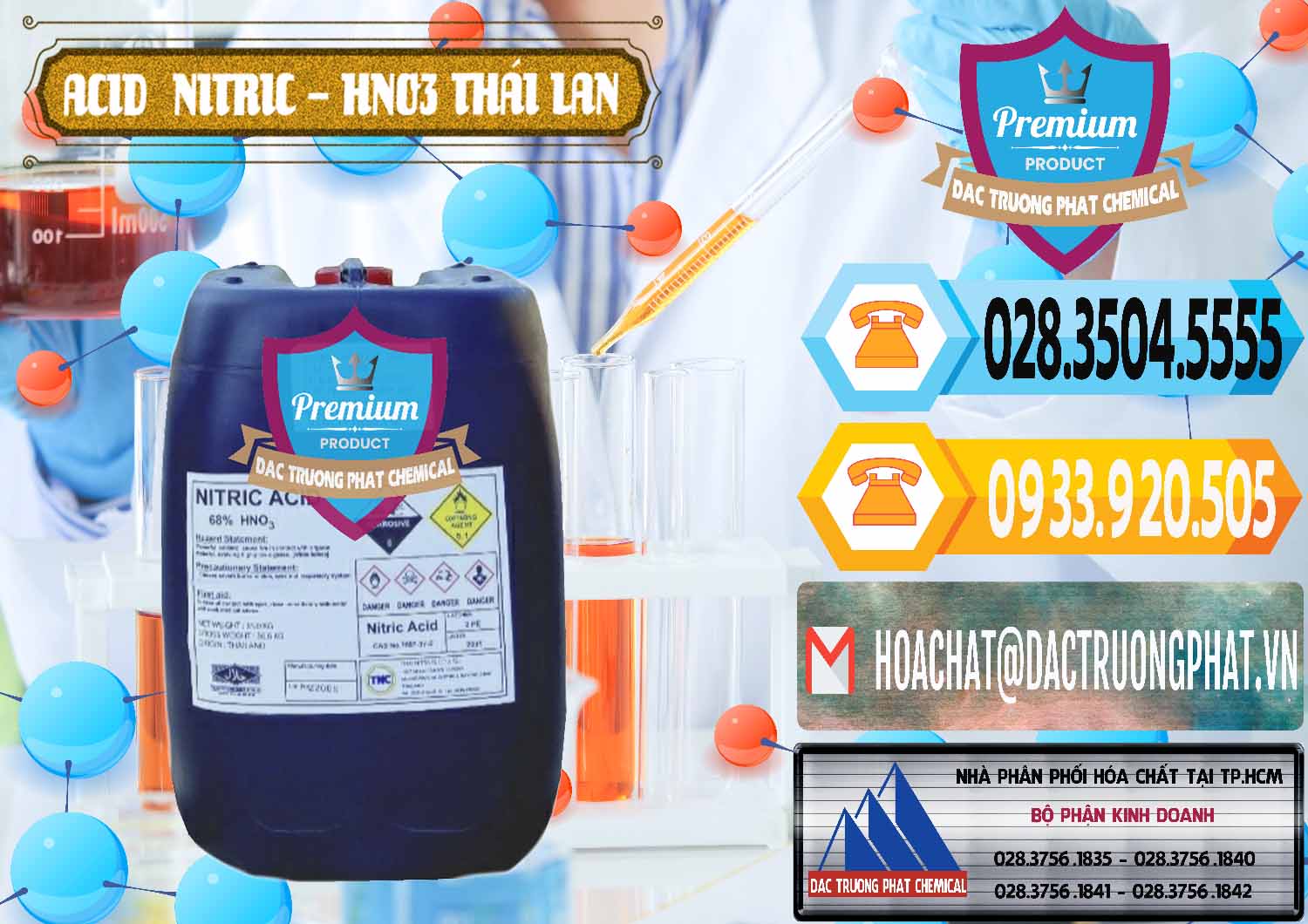 Bán ( phân phối ) Acid Nitric – Axit Nitric HNO3 Thái Lan Thailand - 0344 - Cty cung cấp ( nhập khẩu ) hóa chất tại TP.HCM - hoachattayrua.net