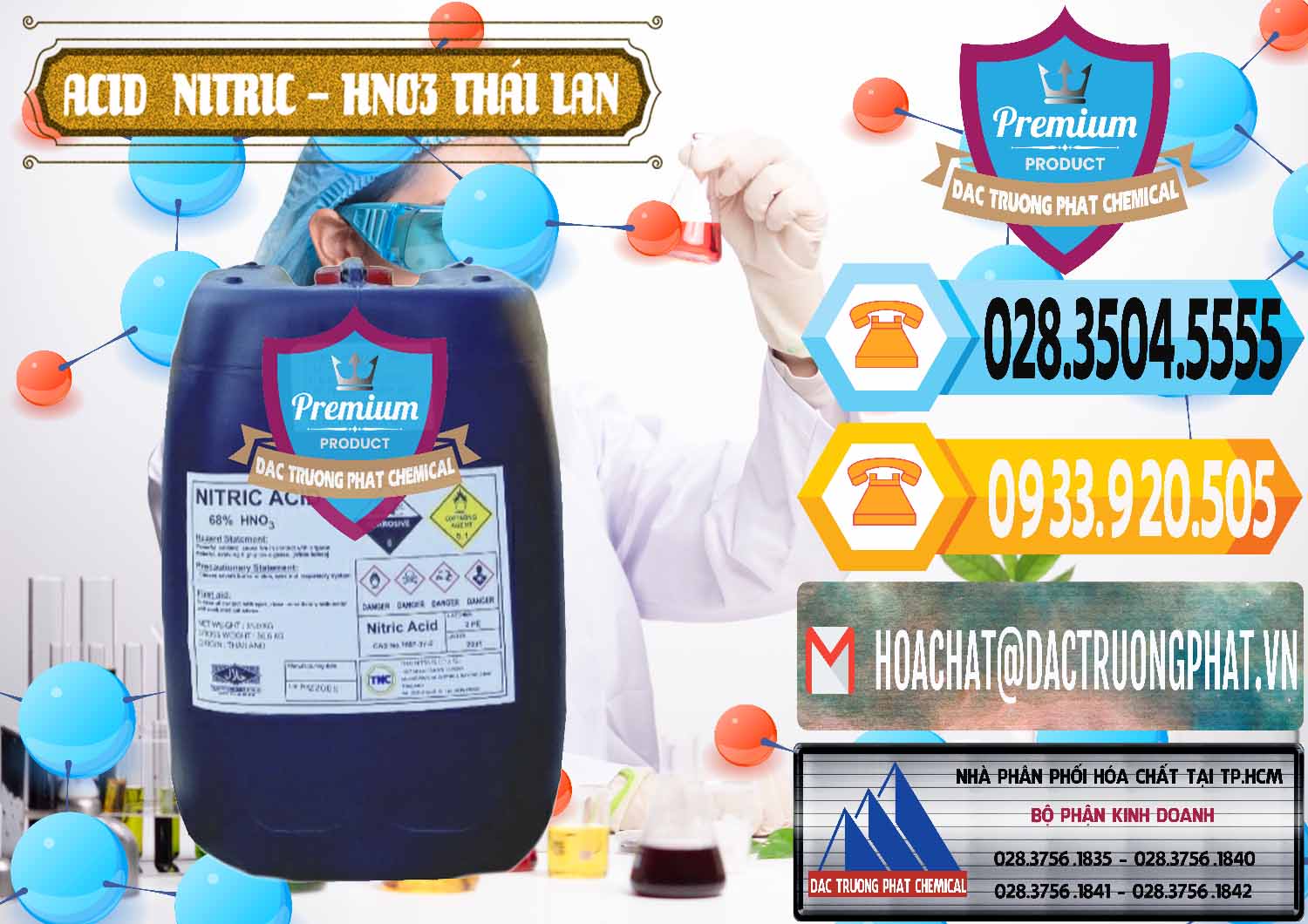 Đơn vị kinh doanh và bán Acid Nitric – Axit Nitric HNO3 Thái Lan Thailand - 0344 - Công ty cung cấp ( nhập khẩu ) hóa chất tại TP.HCM - hoachattayrua.net