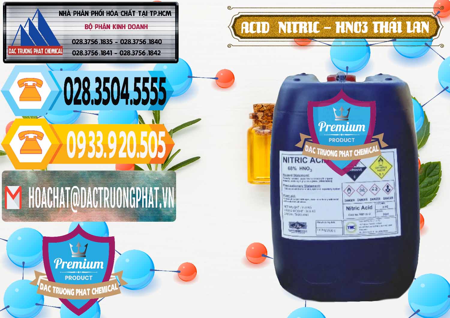 Nhà cung ứng & bán Acid Nitric – Axit Nitric HNO3 Thái Lan Thailand - 0344 - Cty phân phối - nhập khẩu hóa chất tại TP.HCM - hoachattayrua.net