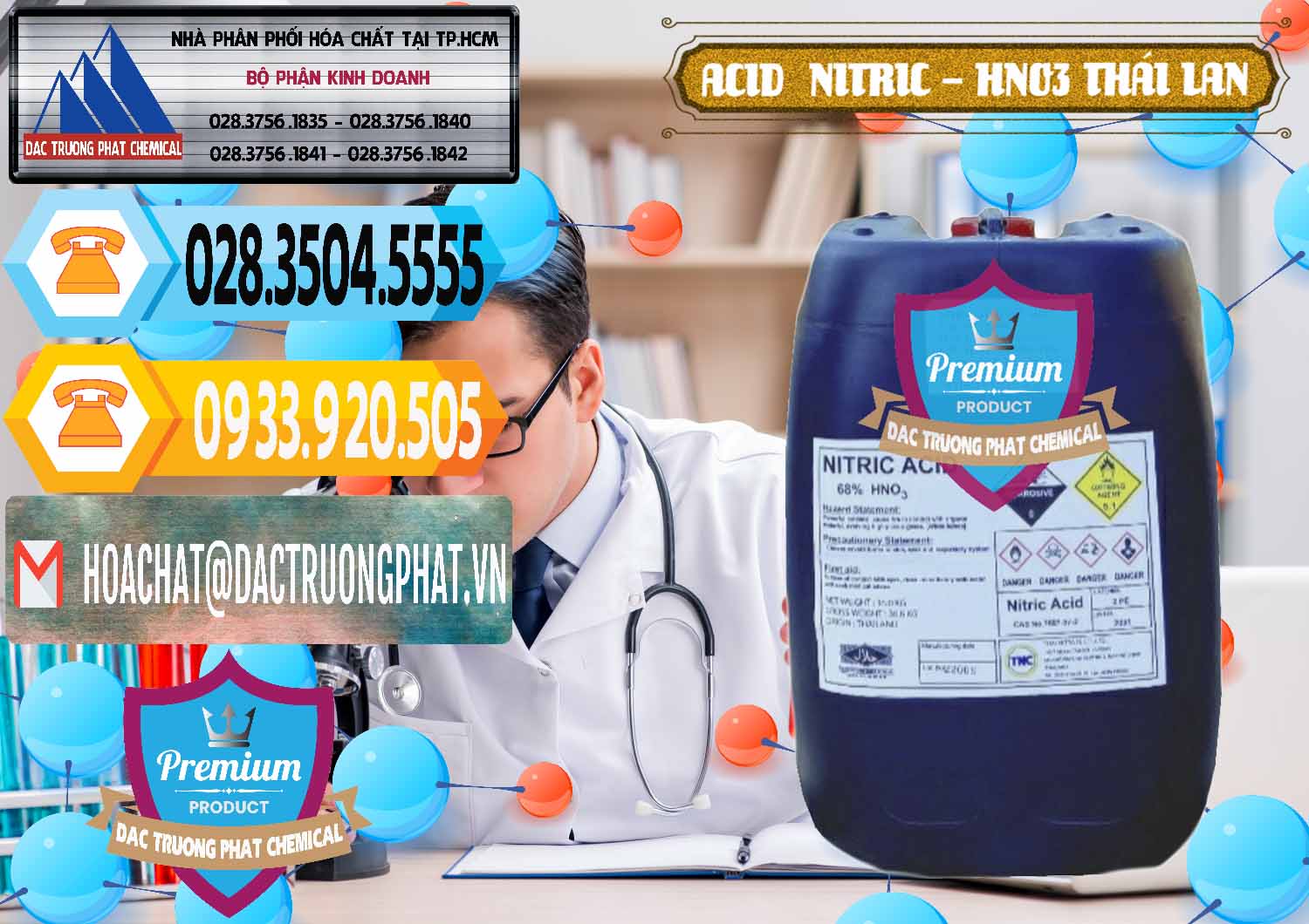 Chuyên kinh doanh ( bán ) Acid Nitric – Axit Nitric HNO3 Thái Lan Thailand - 0344 - Cty nhập khẩu và cung cấp hóa chất tại TP.HCM - hoachattayrua.net