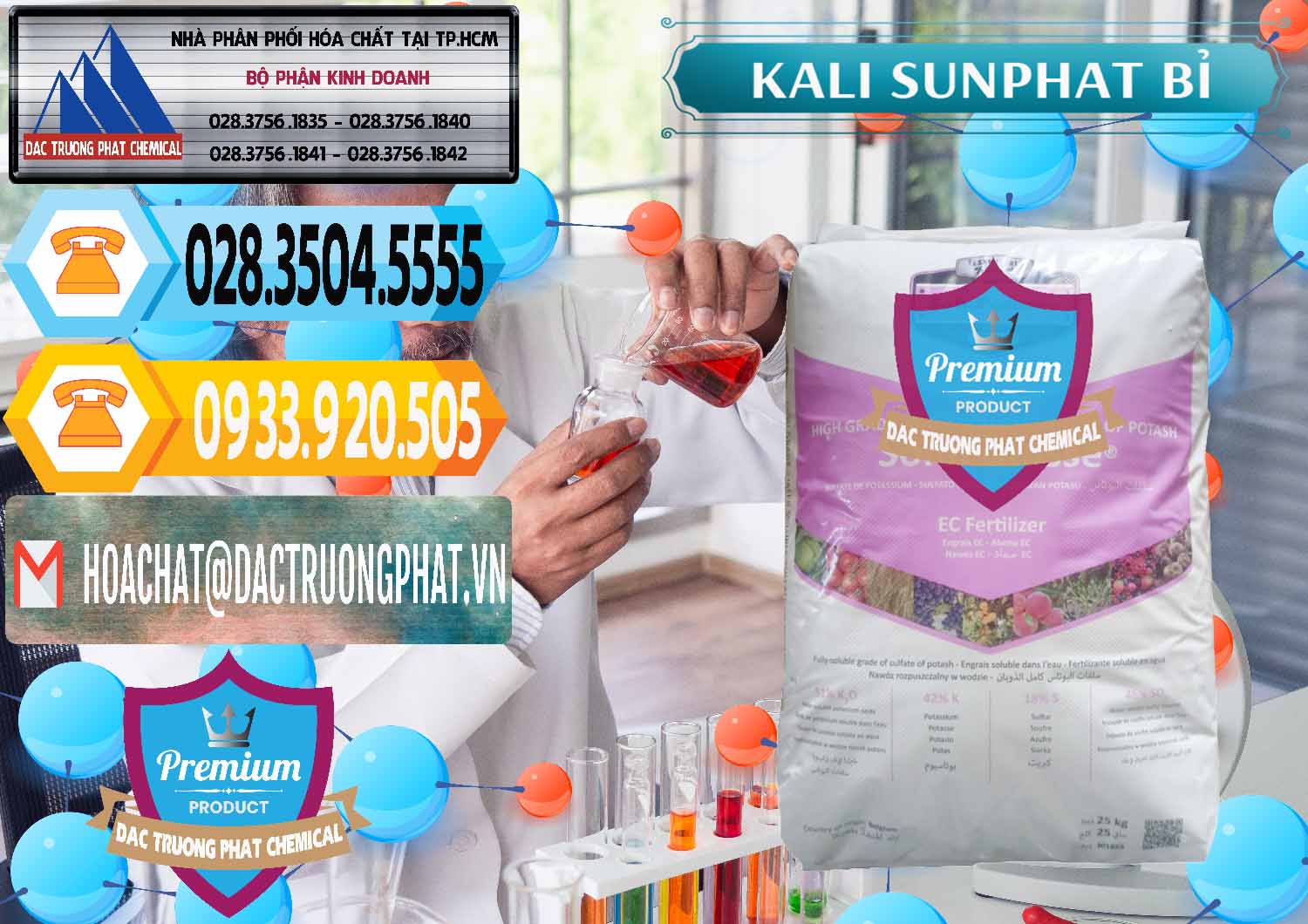 Chuyên kinh doanh - bán Kali Sunphat – K2SO4 Bỉ Belgium - 0406 - Chuyên phân phối ( kinh doanh ) hóa chất tại TP.HCM - hoachattayrua.net