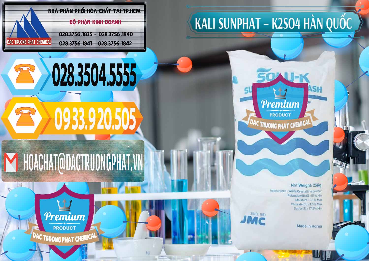 Đơn vị nhập khẩu _ bán Kali Sunphat – K2SO4 Hàn Quốc Korea - 0410 - Công ty chuyên cung cấp - kinh doanh hóa chất tại TP.HCM - hoachattayrua.net
