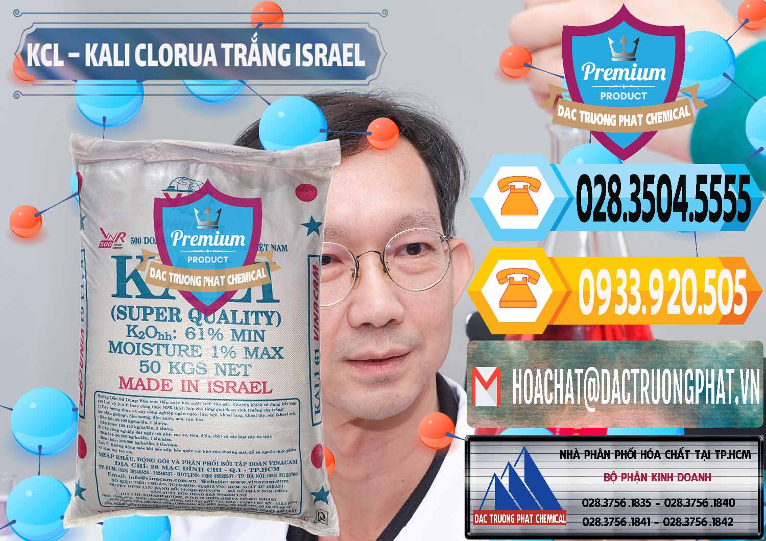 Công ty chuyên nhập khẩu ( bán ) KCL – Kali Clorua Trắng Israel - 0087 - Cty bán ( phân phối ) hóa chất tại TP.HCM - hoachattayrua.net