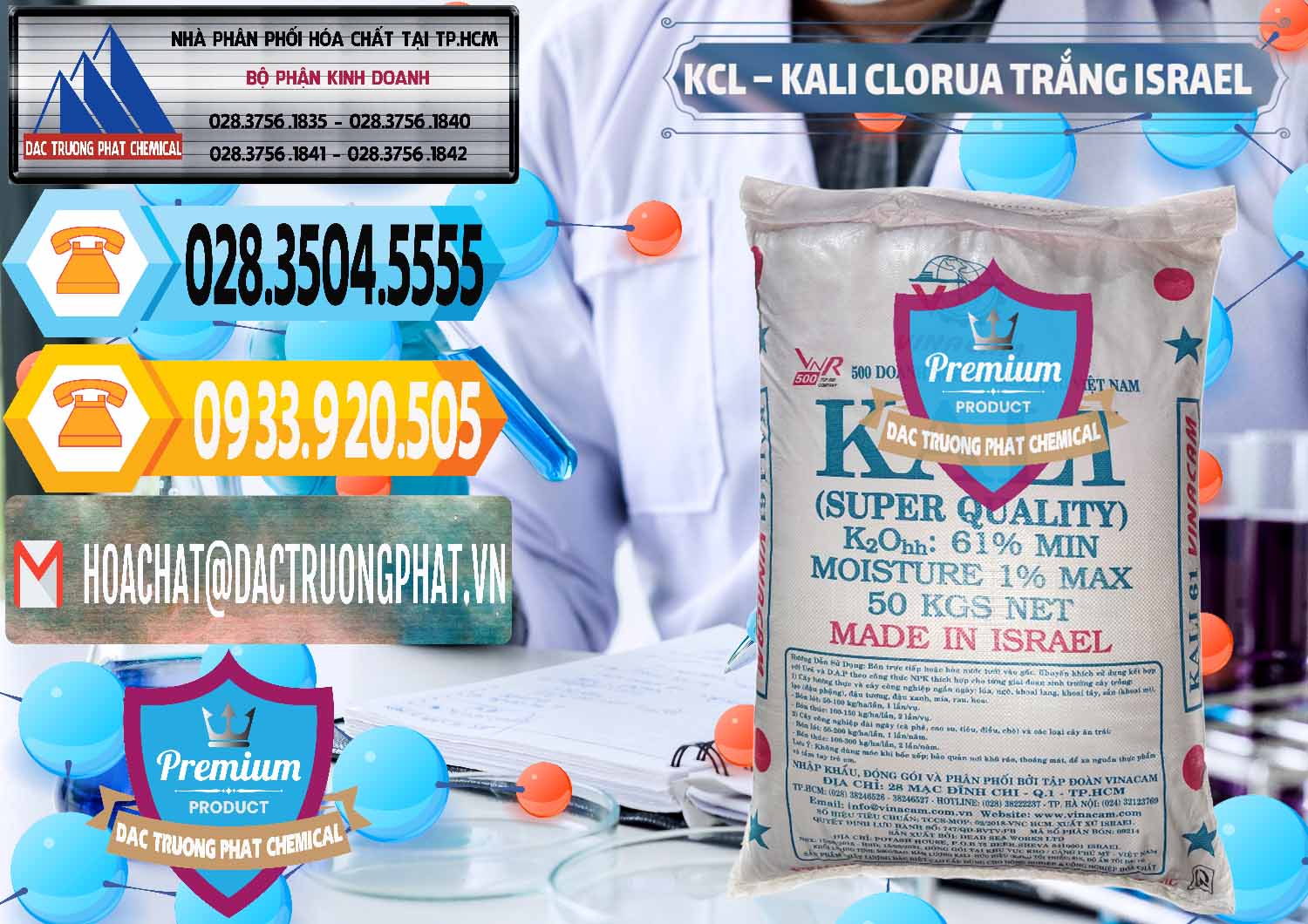 Đơn vị nhập khẩu - bán KCL – Kali Clorua Trắng Israel - 0087 - Chuyên cung cấp & kinh doanh hóa chất tại TP.HCM - hoachattayrua.net