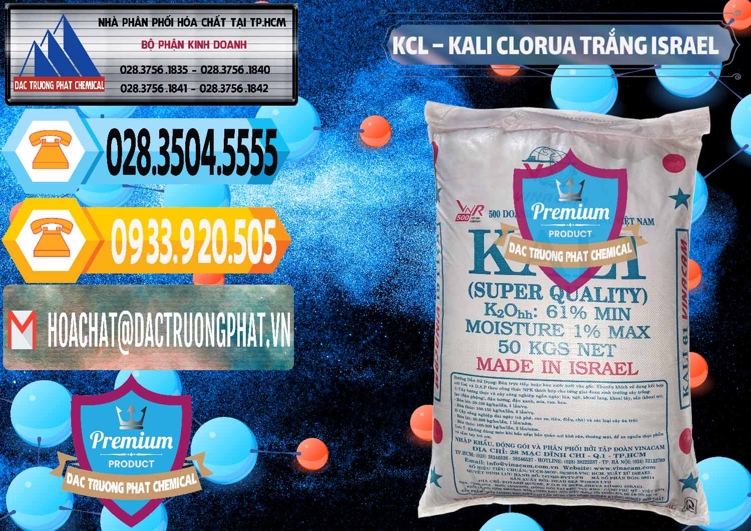 Nơi chuyên bán & cung ứng KCL – Kali Clorua Trắng Israel - 0087 - Phân phối và bán hóa chất tại TP.HCM - hoachattayrua.net