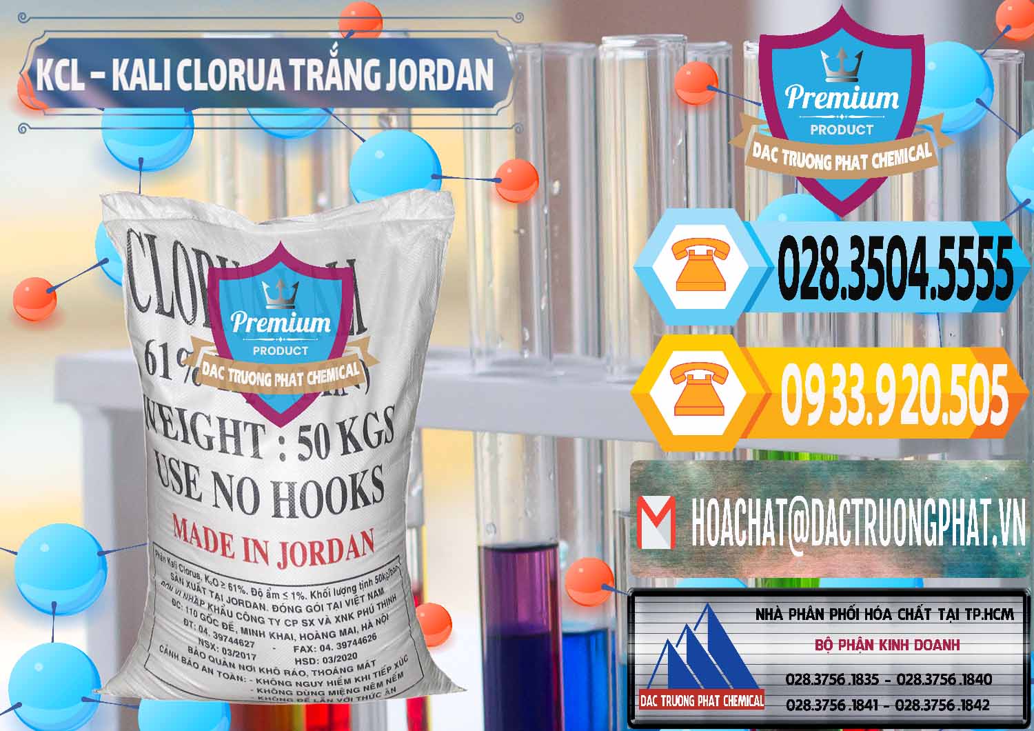 Công ty chuyên bán - cung ứng KCL – Kali Clorua Trắng Jordan - 0088 - Đơn vị chuyên cung cấp ( nhập khẩu ) hóa chất tại TP.HCM - hoachattayrua.net