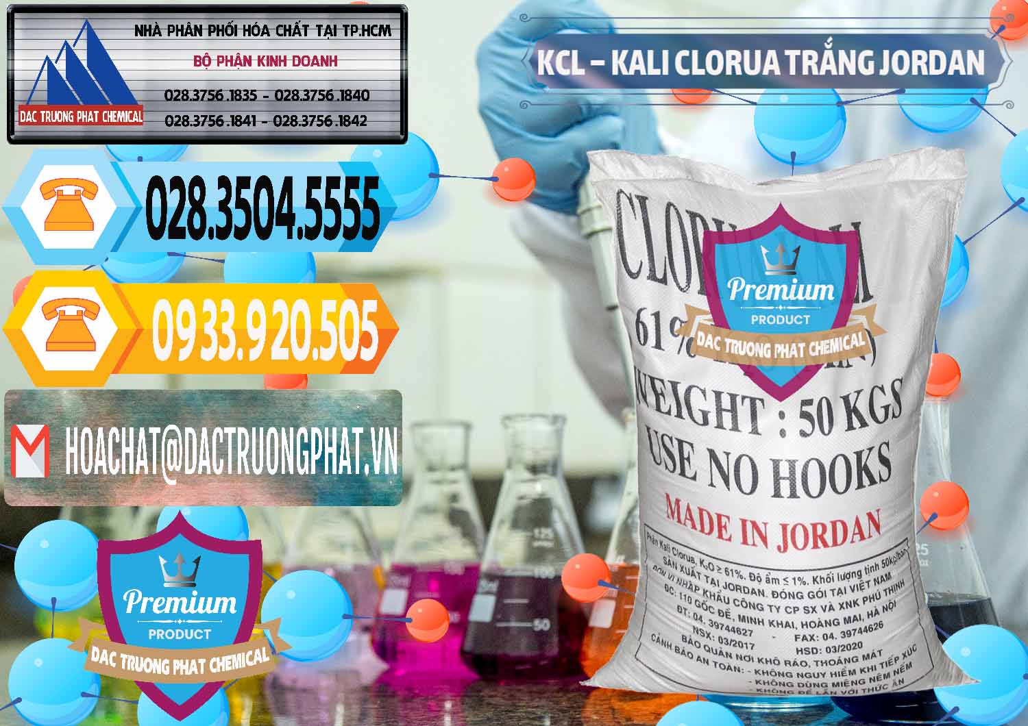 Bán - cung cấp KCL – Kali Clorua Trắng Jordan - 0088 - Nơi chuyên phân phối & nhập khẩu hóa chất tại TP.HCM - hoachattayrua.net