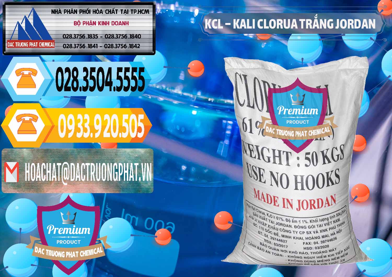 Nơi chuyên phân phối và bán KCL – Kali Clorua Trắng Jordan - 0088 - Đơn vị cung cấp _ nhập khẩu hóa chất tại TP.HCM - hoachattayrua.net