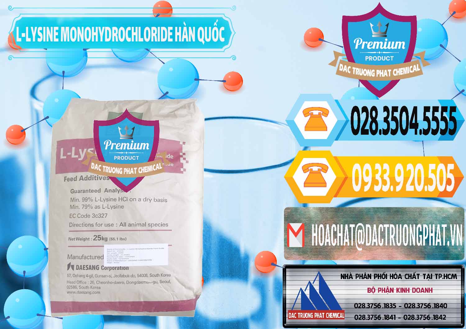 Nơi bán - cung cấp L-Lysine Monohydrochloride Feed Grade Sewon Hàn Quốc Korea - 0302 - Công ty chuyên phân phối và bán hóa chất tại TP.HCM - hoachattayrua.net