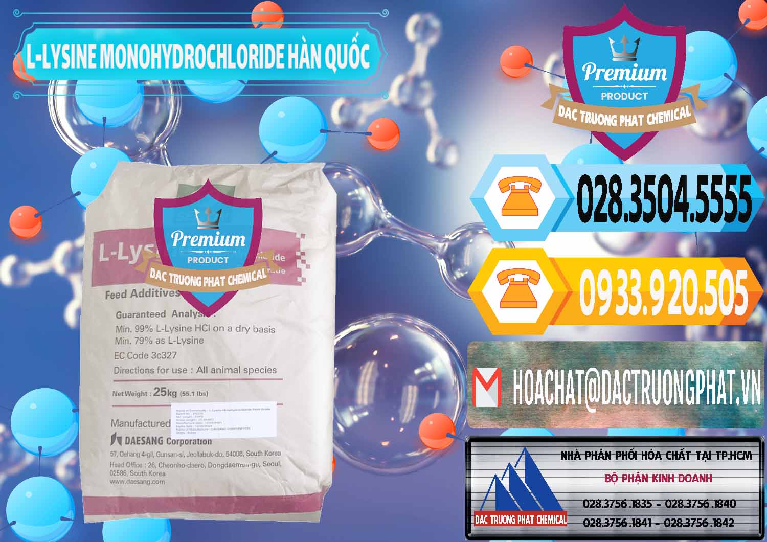 Công ty kinh doanh và bán L-Lysine Monohydrochloride Feed Grade Sewon Hàn Quốc Korea - 0302 - Nơi chuyên phân phối ( cung ứng ) hóa chất tại TP.HCM - hoachattayrua.net