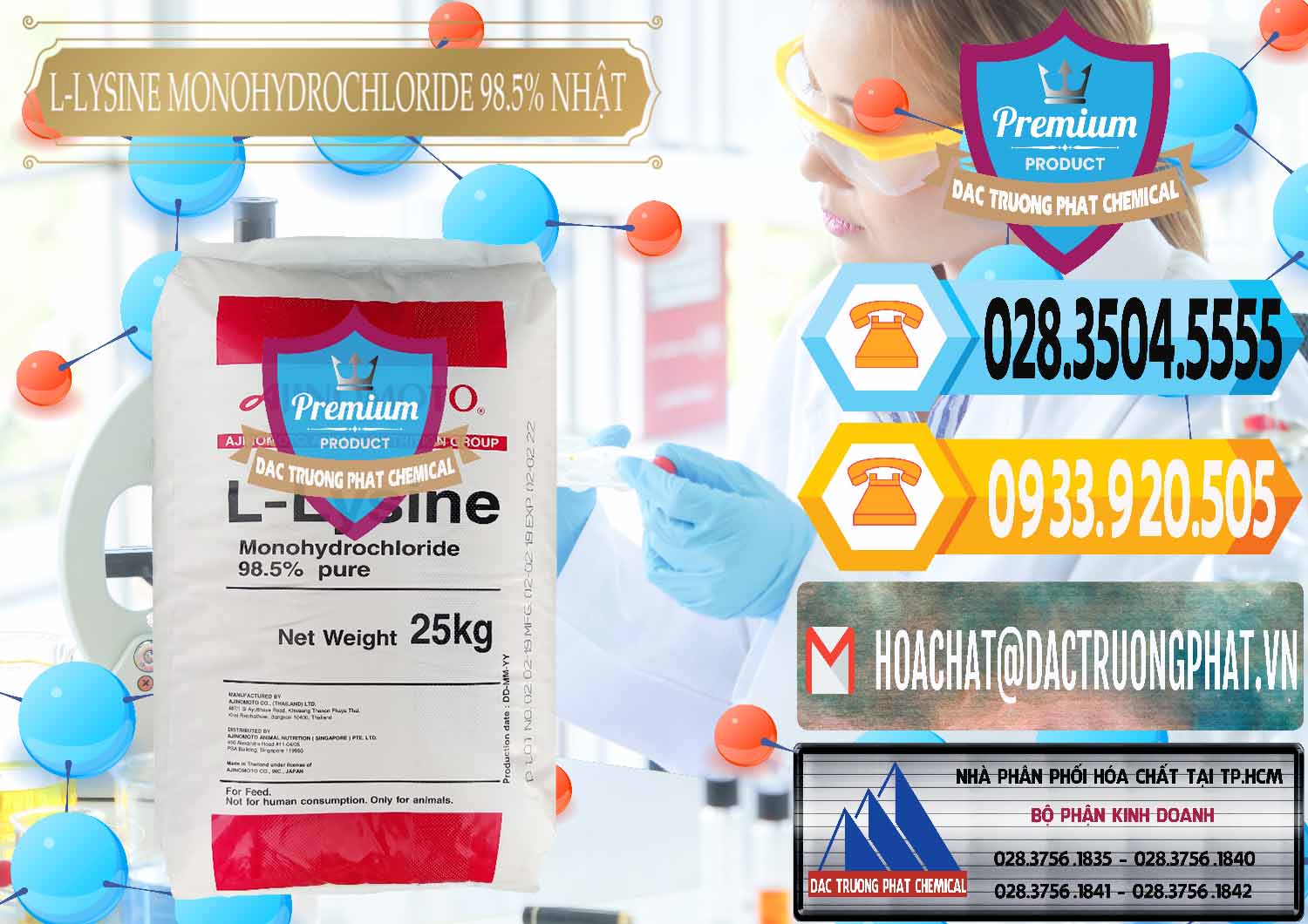 Cty cung cấp _ bán L-Lysine Monohydrochloride Feed Grade Ajinomoto Nhật Bản Japan - 0315 - Công ty bán và cung cấp hóa chất tại TP.HCM - hoachattayrua.net