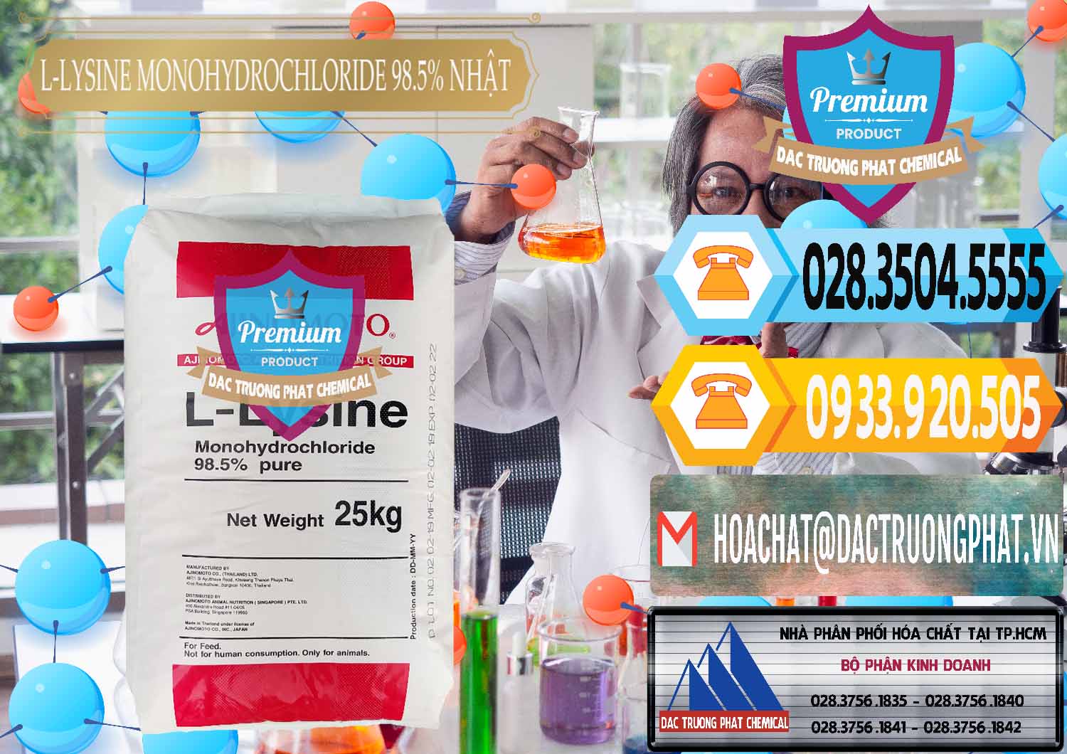 Cty chuyên nhập khẩu ( bán ) L-Lysine Monohydrochloride Feed Grade Ajinomoto Nhật Bản Japan - 0315 - Cty phân phối và bán hóa chất tại TP.HCM - hoachattayrua.net