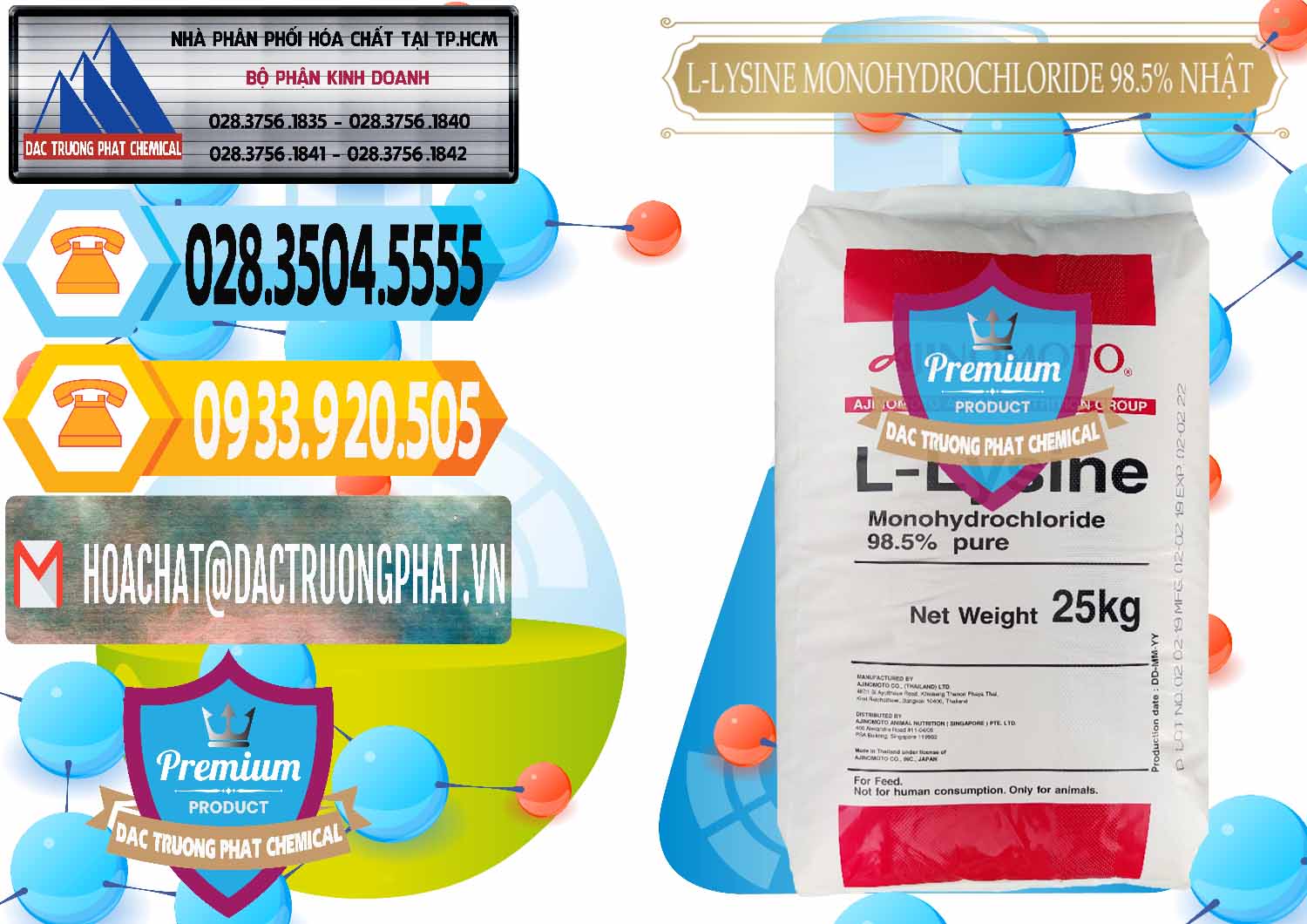 Đơn vị kinh doanh ( bán ) L-Lysine Monohydrochloride Feed Grade Ajinomoto Nhật Bản Japan - 0315 - Cty cung ứng và phân phối hóa chất tại TP.HCM - hoachattayrua.net