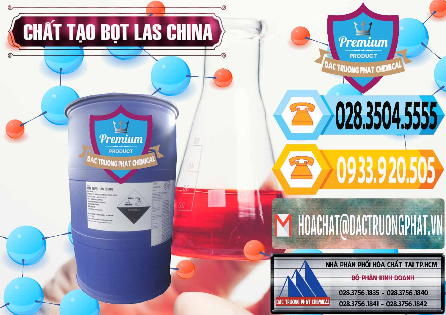 Cty chuyên kinh doanh & bán Chất tạo bọt Las Trung Quốc China - 0451 - Đơn vị bán & phân phối hóa chất tại TP.HCM - hoachattayrua.net