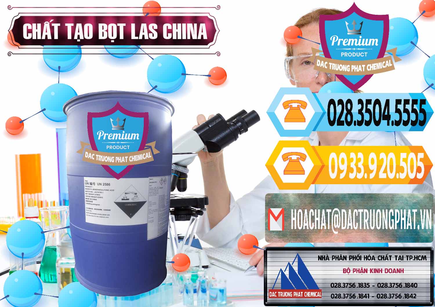 Nhà cung cấp _ bán Chất tạo bọt Las Trung Quốc China - 0451 - Đơn vị chuyên phân phối và bán hóa chất tại TP.HCM - hoachattayrua.net