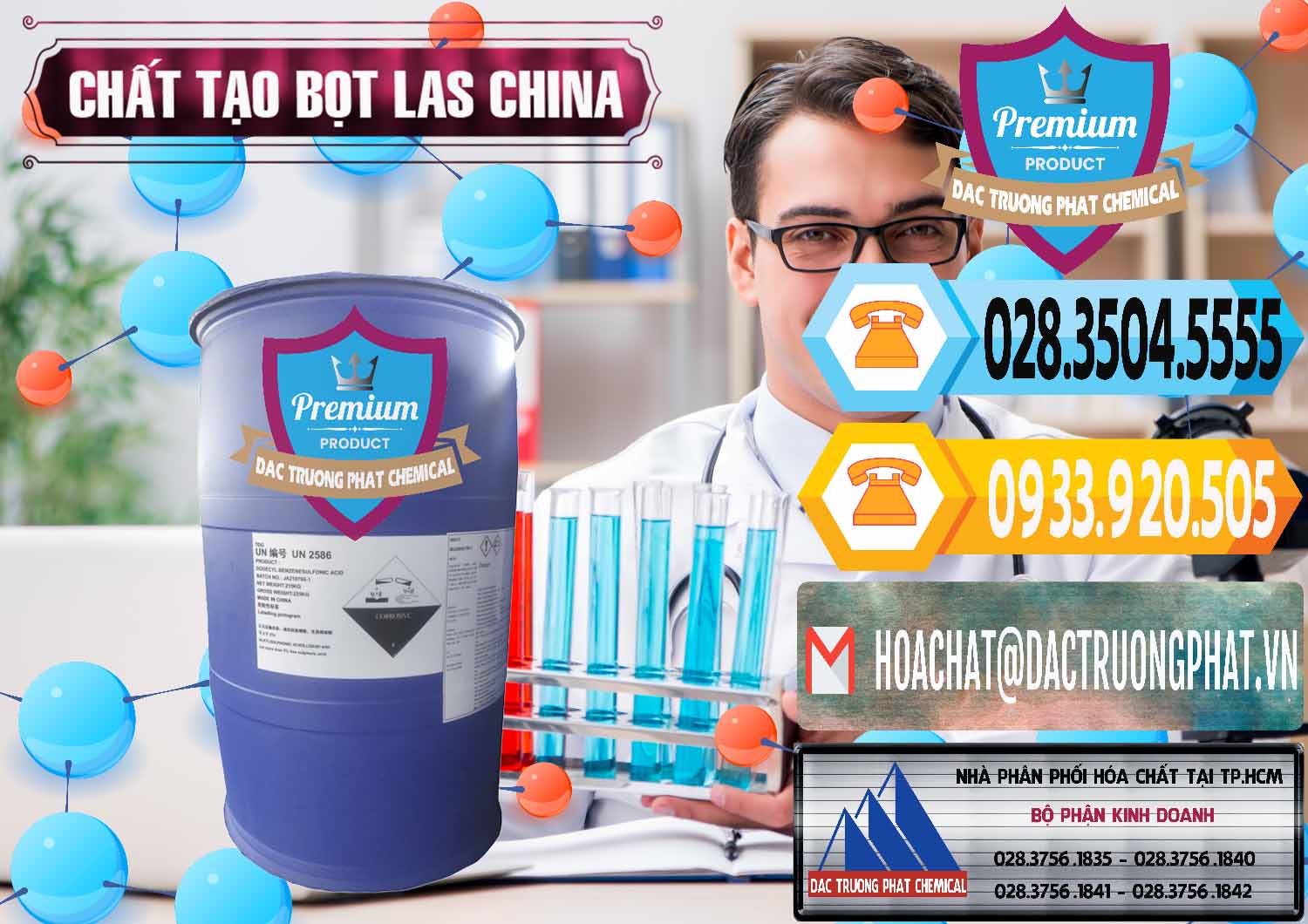 Nhà nhập khẩu và bán Chất tạo bọt Las Trung Quốc China - 0451 - Đơn vị kinh doanh & cung cấp hóa chất tại TP.HCM - hoachattayrua.net
