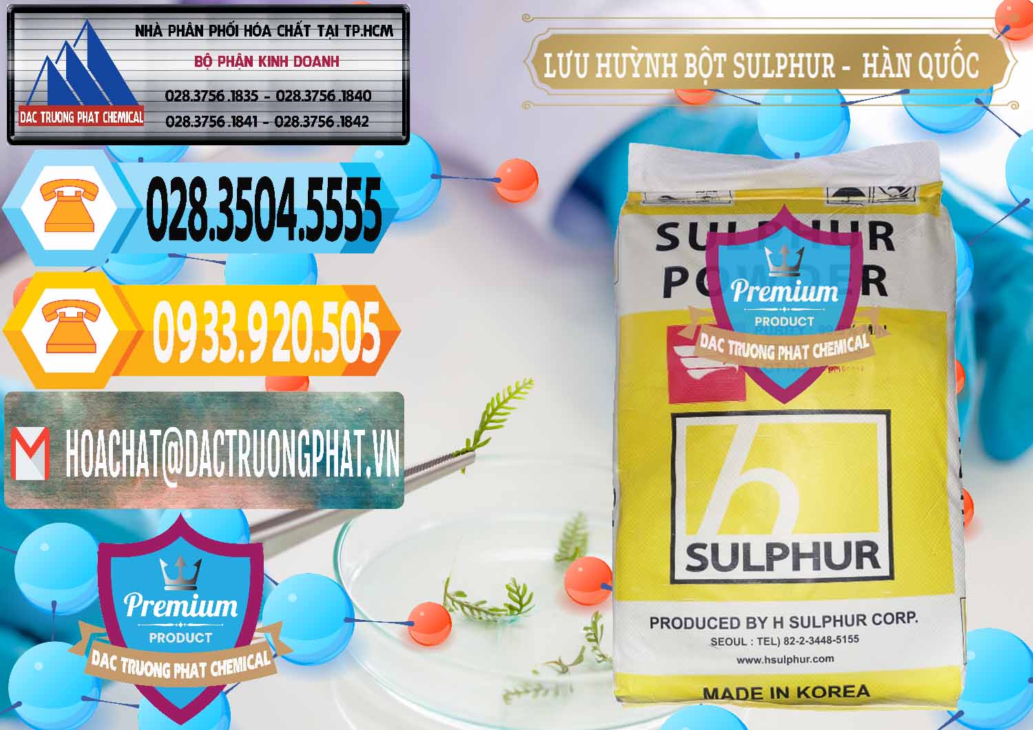 Nhà nhập khẩu _ bán Lưu huỳnh Bột - Sulfur Powder ( H Sulfur ) Hàn Quốc Korea - 0199 - Nơi nhập khẩu _ phân phối hóa chất tại TP.HCM - hoachattayrua.net