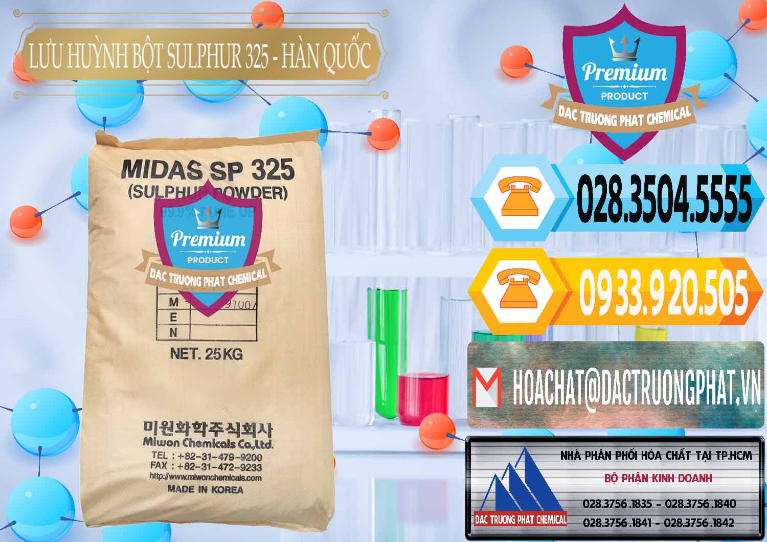 Nơi bán và cung ứng Lưu huỳnh Bột - Sulfur Powder Midas SP 325 Hàn Quốc Korea - 0198 - Phân phối - cung ứng hóa chất tại TP.HCM - hoachattayrua.net
