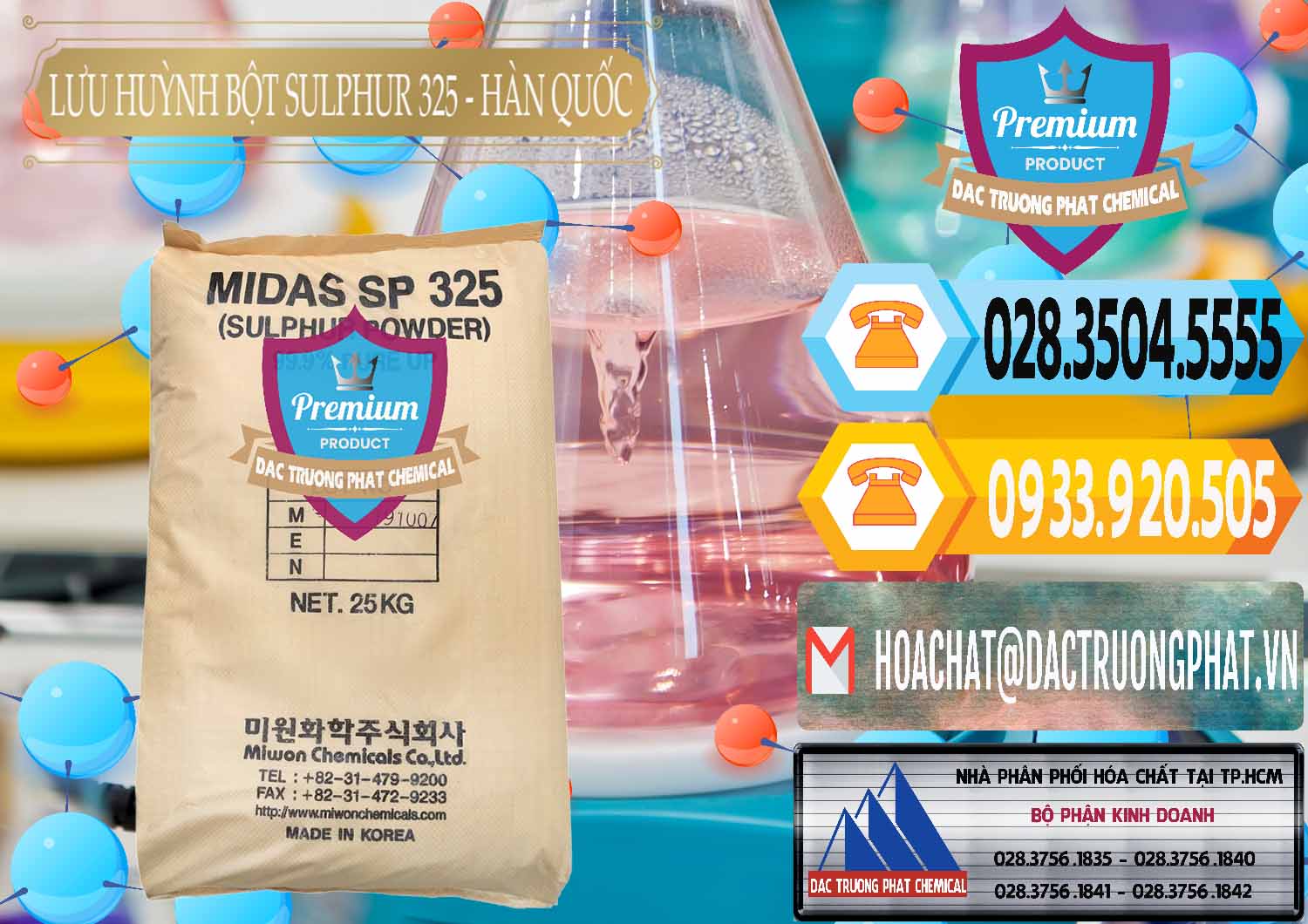 Công ty bán ( phân phối ) Lưu huỳnh Bột - Sulfur Powder Midas SP 325 Hàn Quốc Korea - 0198 - Nơi chuyên cung ứng _ phân phối hóa chất tại TP.HCM - hoachattayrua.net