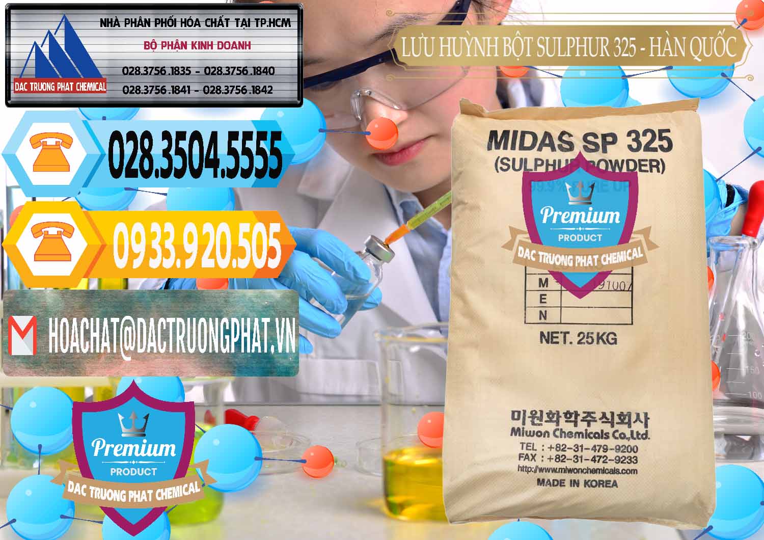 Bán & phân phối Lưu huỳnh Bột - Sulfur Powder Midas SP 325 Hàn Quốc Korea - 0198 - Nơi chuyên cung cấp - kinh doanh hóa chất tại TP.HCM - hoachattayrua.net