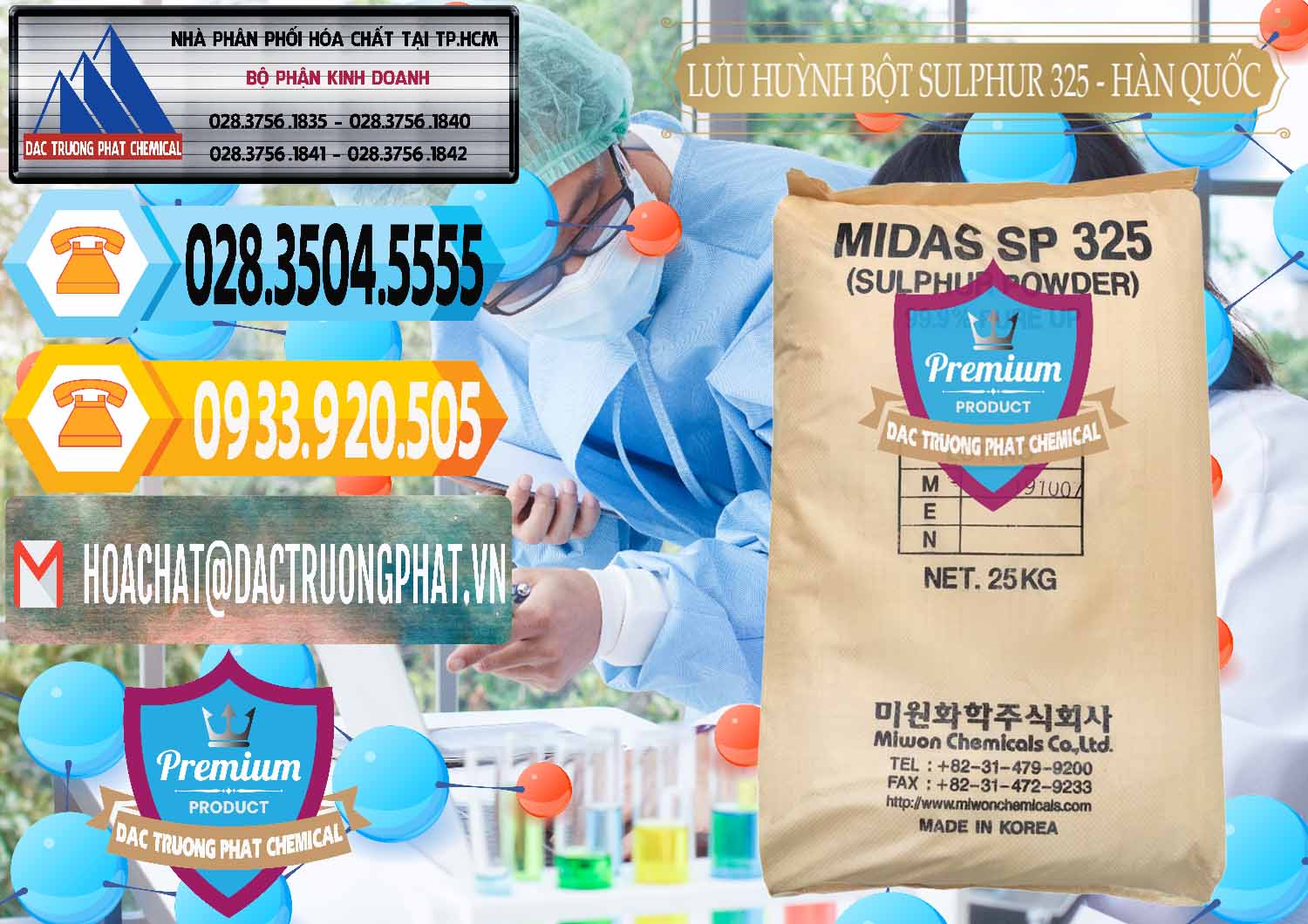 Công ty bán ( phân phối ) Lưu huỳnh Bột - Sulfur Powder Midas SP 325 Hàn Quốc Korea - 0198 - Chuyên cung cấp & phân phối hóa chất tại TP.HCM - hoachattayrua.net