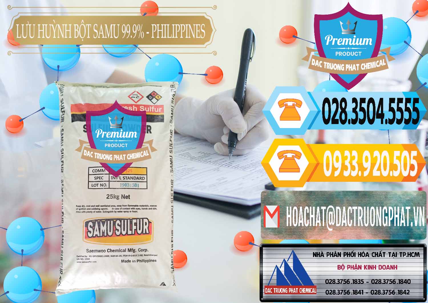 Cty kinh doanh - bán Lưu huỳnh Bột - Sulfur Powder Samu Philippines - 0201 - Công ty chuyên cung ứng - phân phối hóa chất tại TP.HCM - hoachattayrua.net