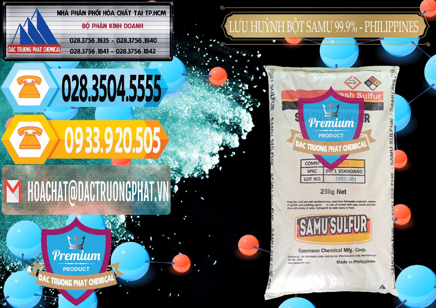Cung ứng và bán Lưu huỳnh Bột - Sulfur Powder Samu Philippines - 0201 - Cty chuyên cung cấp ( bán ) hóa chất tại TP.HCM - hoachattayrua.net