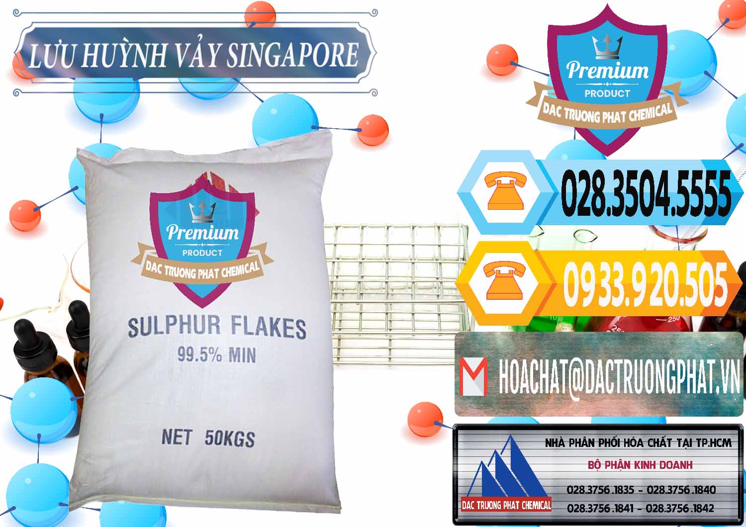Nơi chuyên phân phối & bán Lưu huỳnh Vảy - Sulfur Flakes Singapore - 0346 - Chuyên phân phối và cung cấp hóa chất tại TP.HCM - hoachattayrua.net