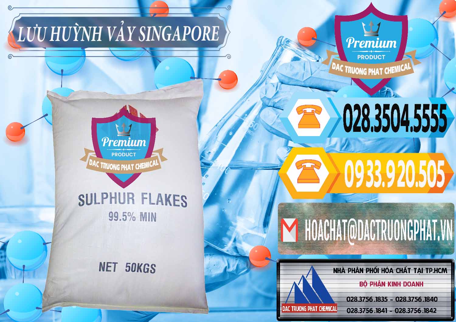 Bán & cung cấp Lưu huỳnh Vảy - Sulfur Flakes Singapore - 0346 - Chuyên phân phối và cung cấp hóa chất tại TP.HCM - hoachattayrua.net