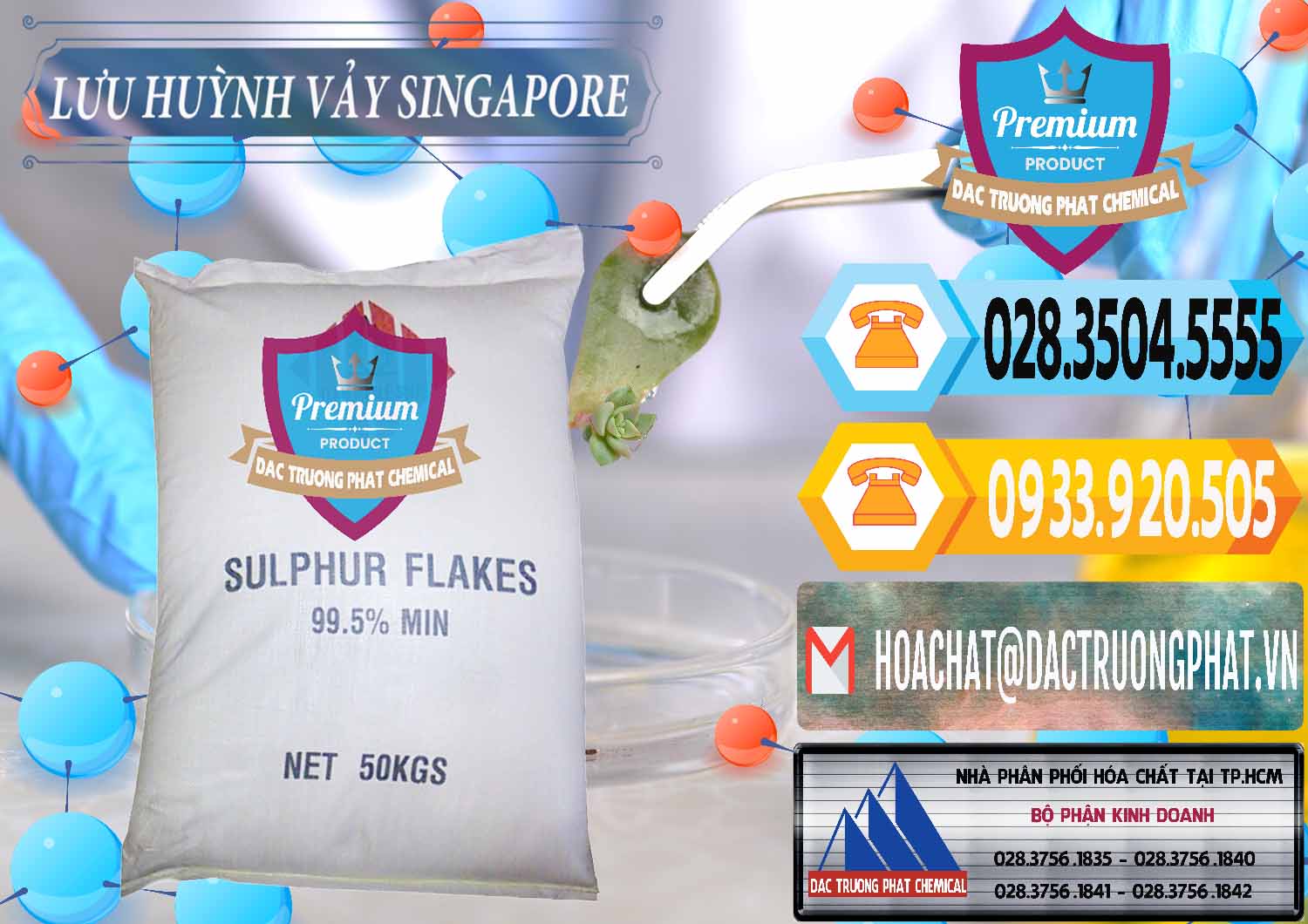 Công ty phân phối - bán Lưu huỳnh Vảy - Sulfur Flakes Singapore - 0346 - Đơn vị phân phối và bán hóa chất tại TP.HCM - hoachattayrua.net