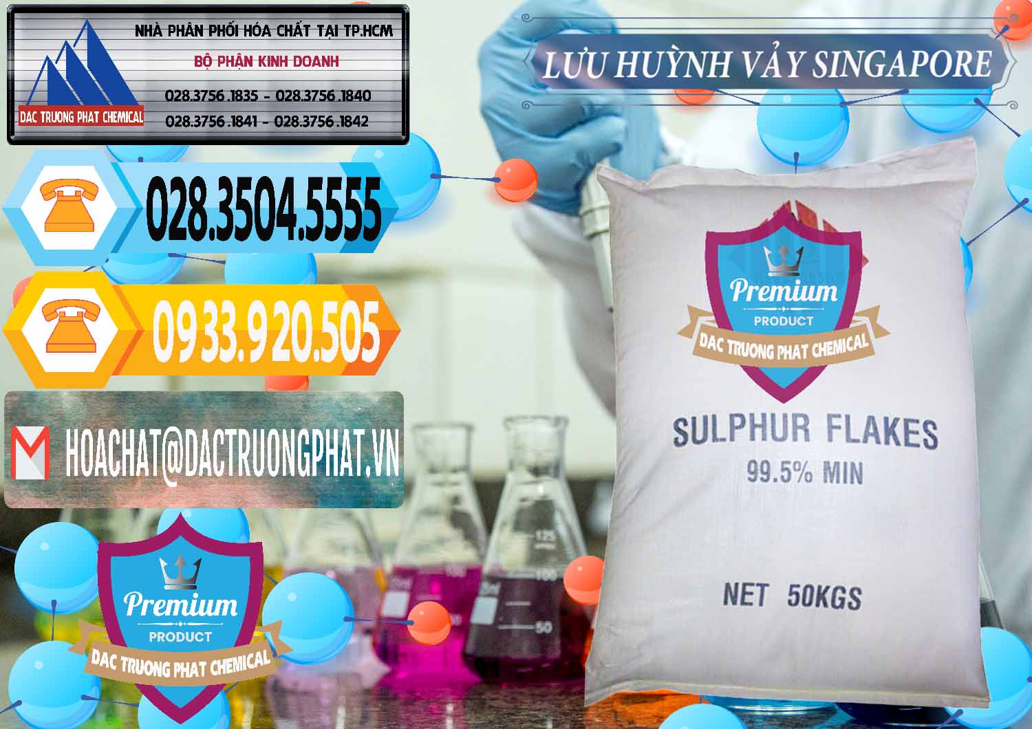 Cty bán & phân phối Lưu huỳnh Vảy - Sulfur Flakes Singapore - 0346 - Chuyên cung ứng và phân phối hóa chất tại TP.HCM - hoachattayrua.net