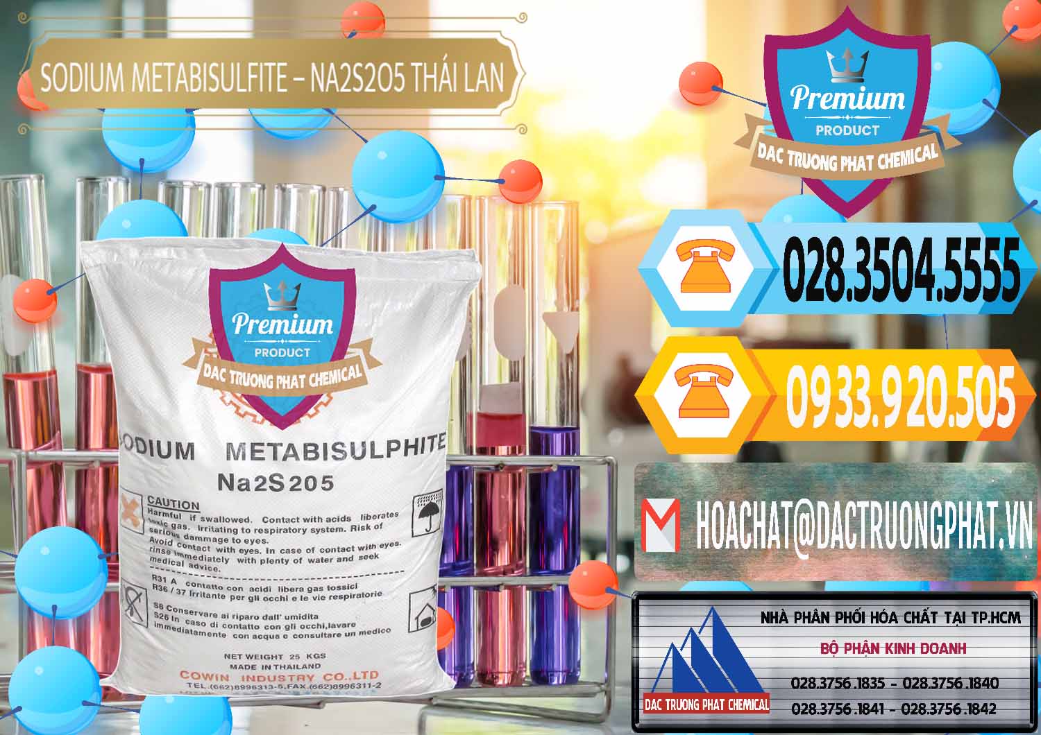 Cty chuyên kinh doanh và bán Sodium Metabisulfite - NA2S2O5 Thái Lan Cowin - 0145 - Cty cung cấp và bán hóa chất tại TP.HCM - hoachattayrua.net