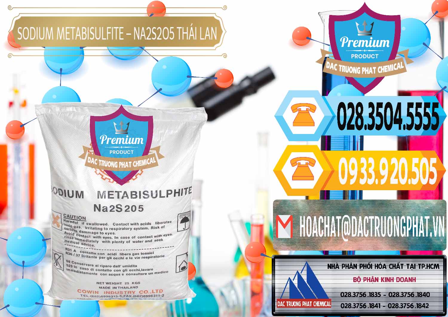 Công ty bán - cung cấp Sodium Metabisulfite - NA2S2O5 Thái Lan Cowin - 0145 - Kinh doanh ( phân phối ) hóa chất tại TP.HCM - hoachattayrua.net